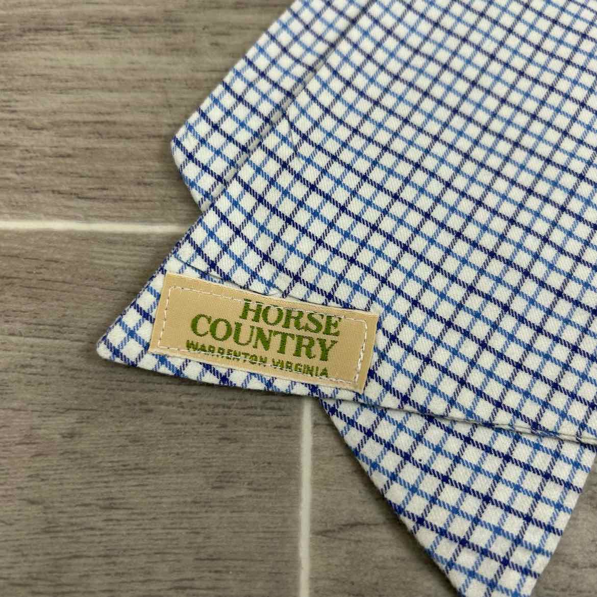 Horse Country Shaped Tattersal Stock Tie