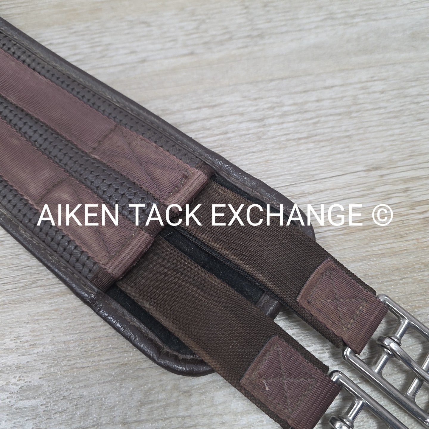Chafeless Girth with Double Elastic, Brown, 44" (Has Nameplate)