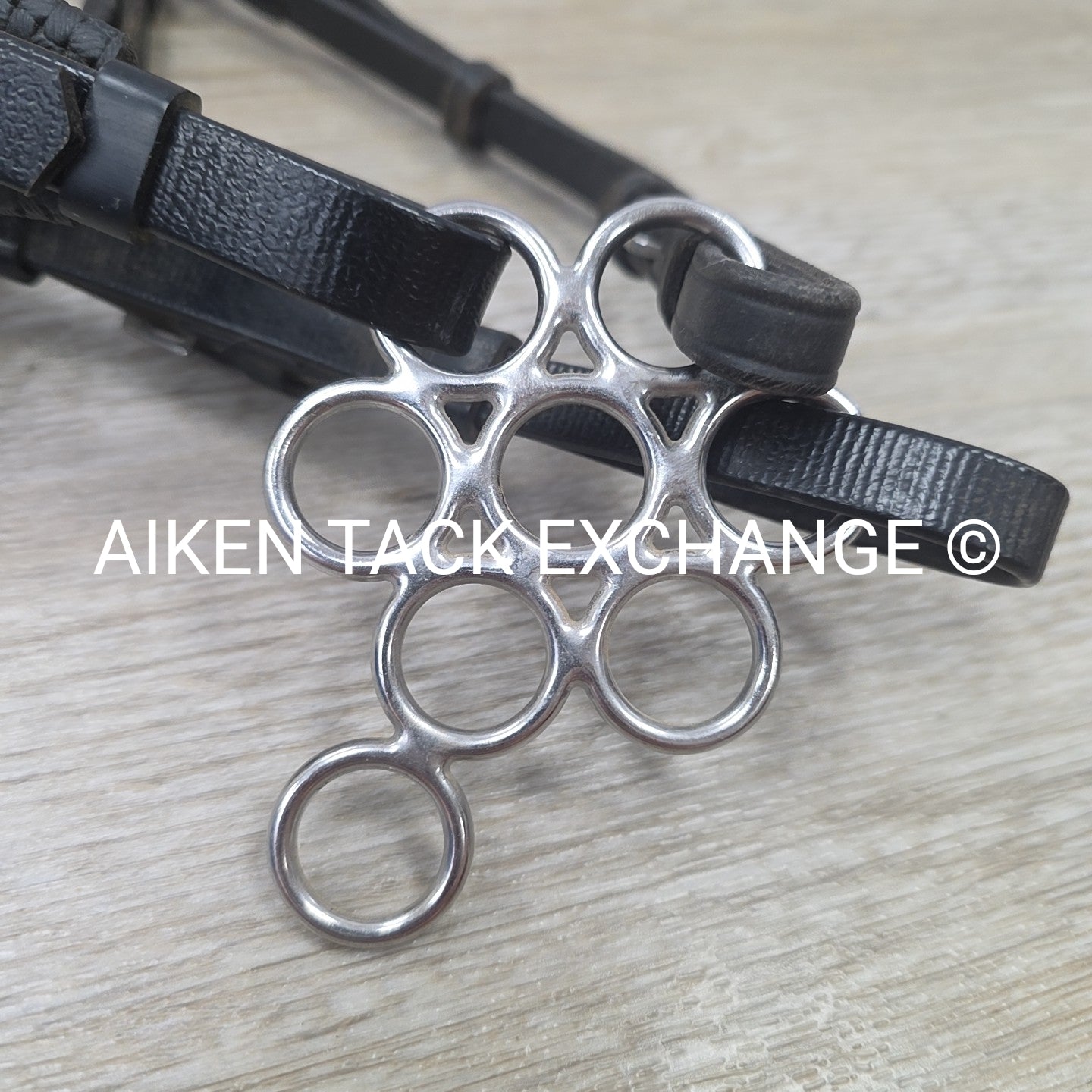Collegiate Headstall with Zilco Hackamore, No Reins, Black, Size Full