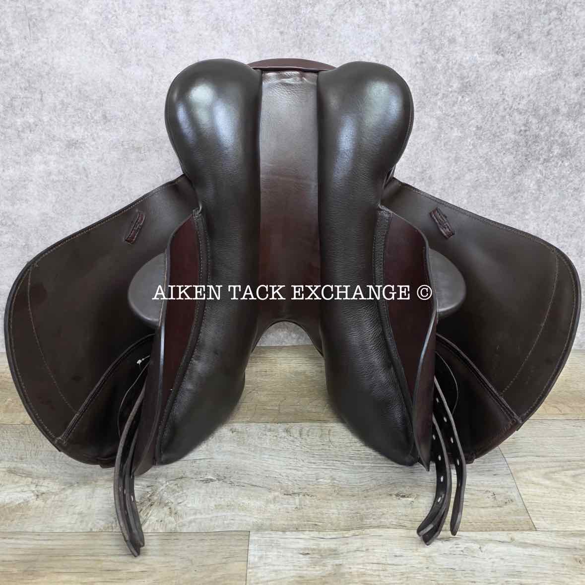 2019 Custom Saddlery Monte Carlo Jump Saddle, 17.5" Seat, Adjustable Tree, Wool Flocked Panels