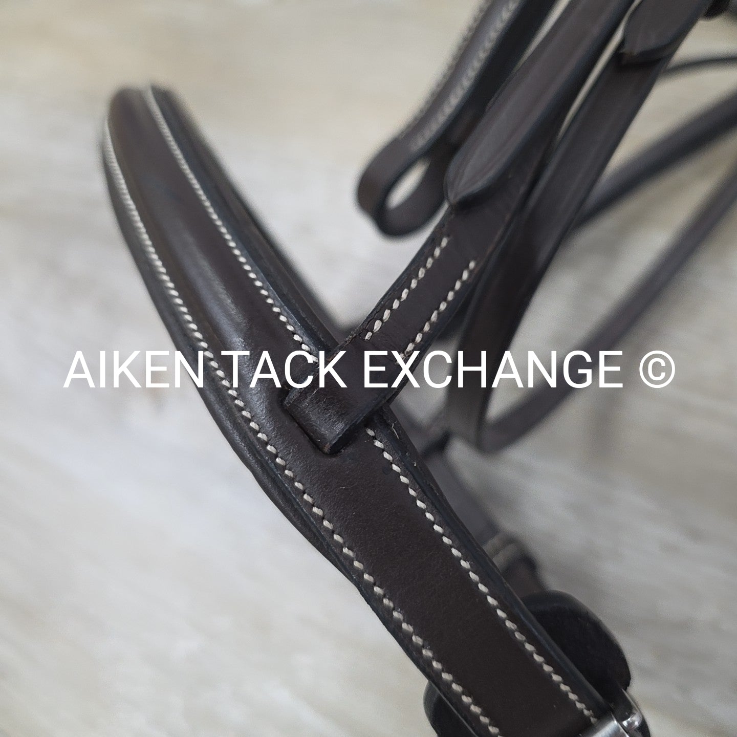 Pinnacle Padded Plain Raised Bridle with Laced Reins, Brown, Size Full