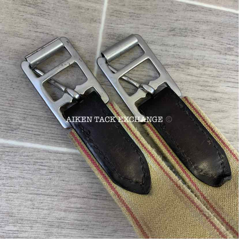 CWD Belly Guard Stud Girth with Double End Elastic, Brown, 50"