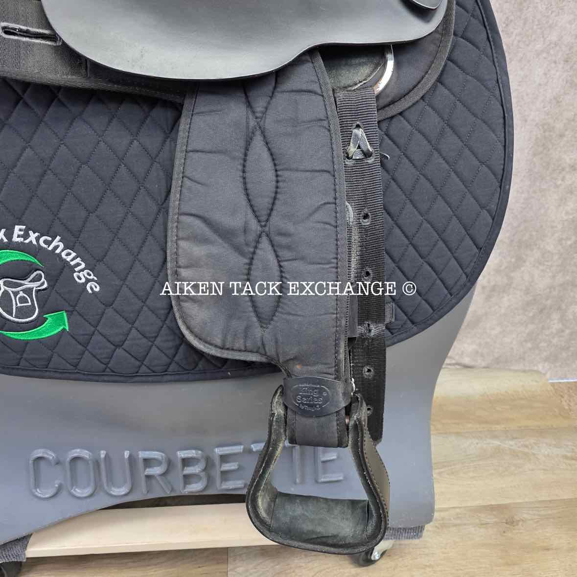 Tough 1 King Series Eclipse Western Saddle, 17" Seat, Wide Tree - Full QH Bars