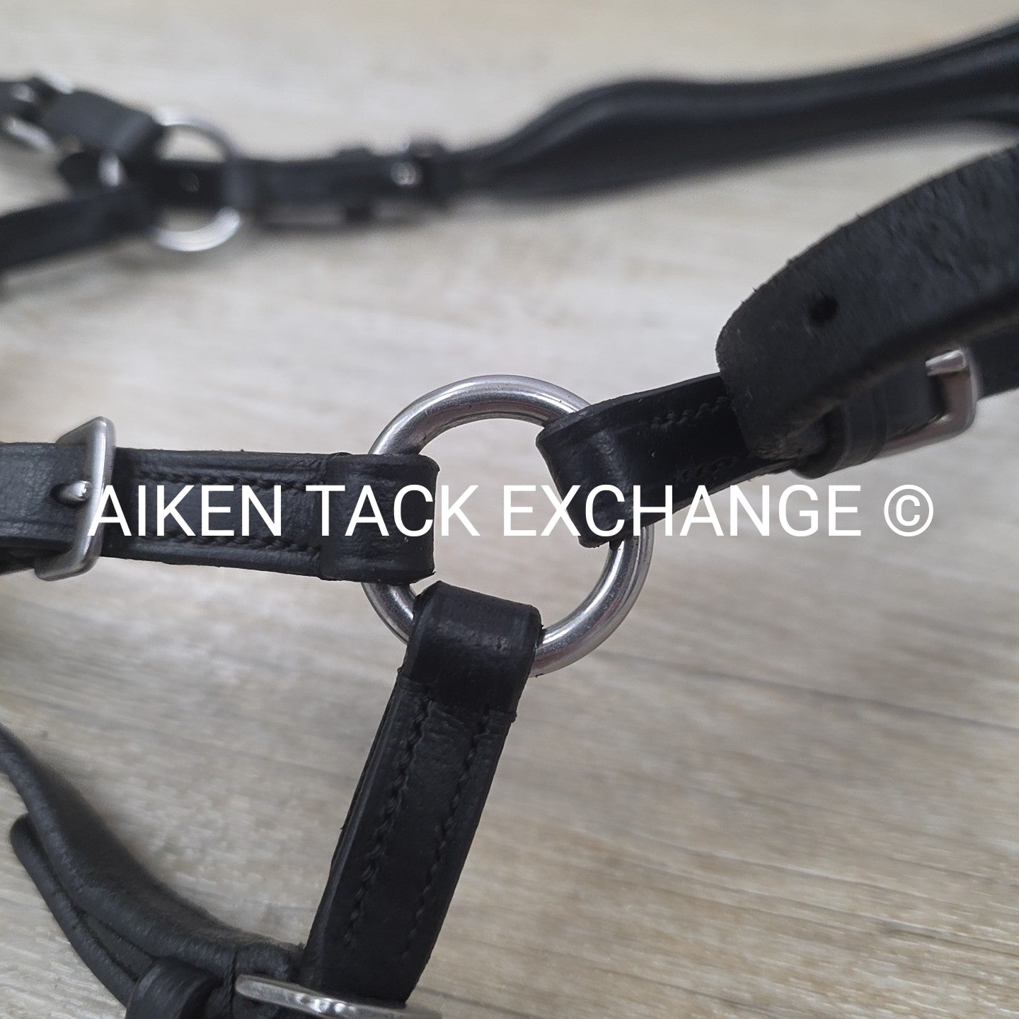 Bitless Bridle, No Browband, No Reins, Black, Size Full