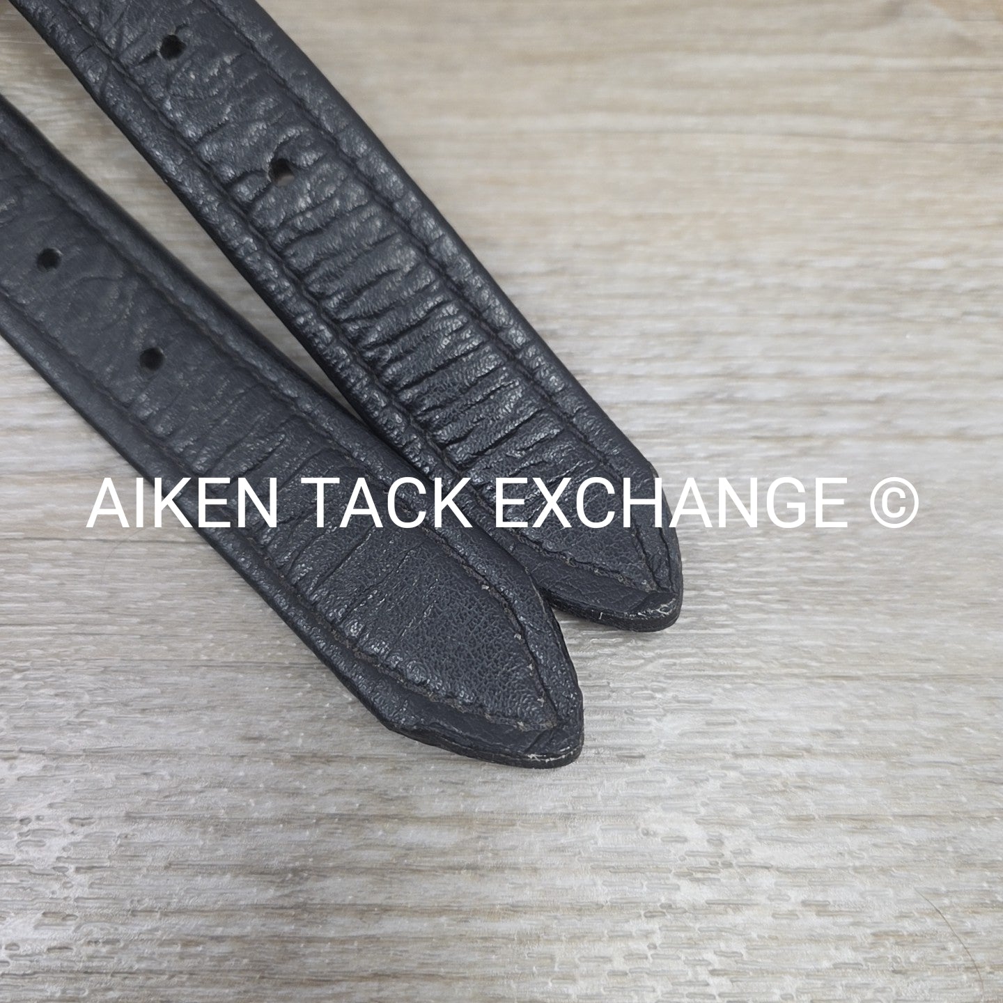 English Stirrup Leathers, Black, 58"