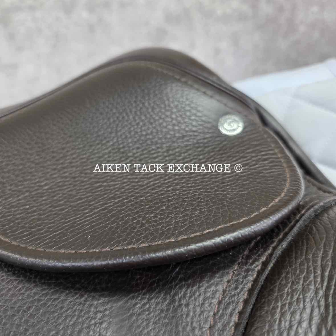 2017 Custom Saddlery Monte Carlo Jr Close Contact Jump Saddle, 15" Seat, Adjustable Tree, Wool Flocked Panels