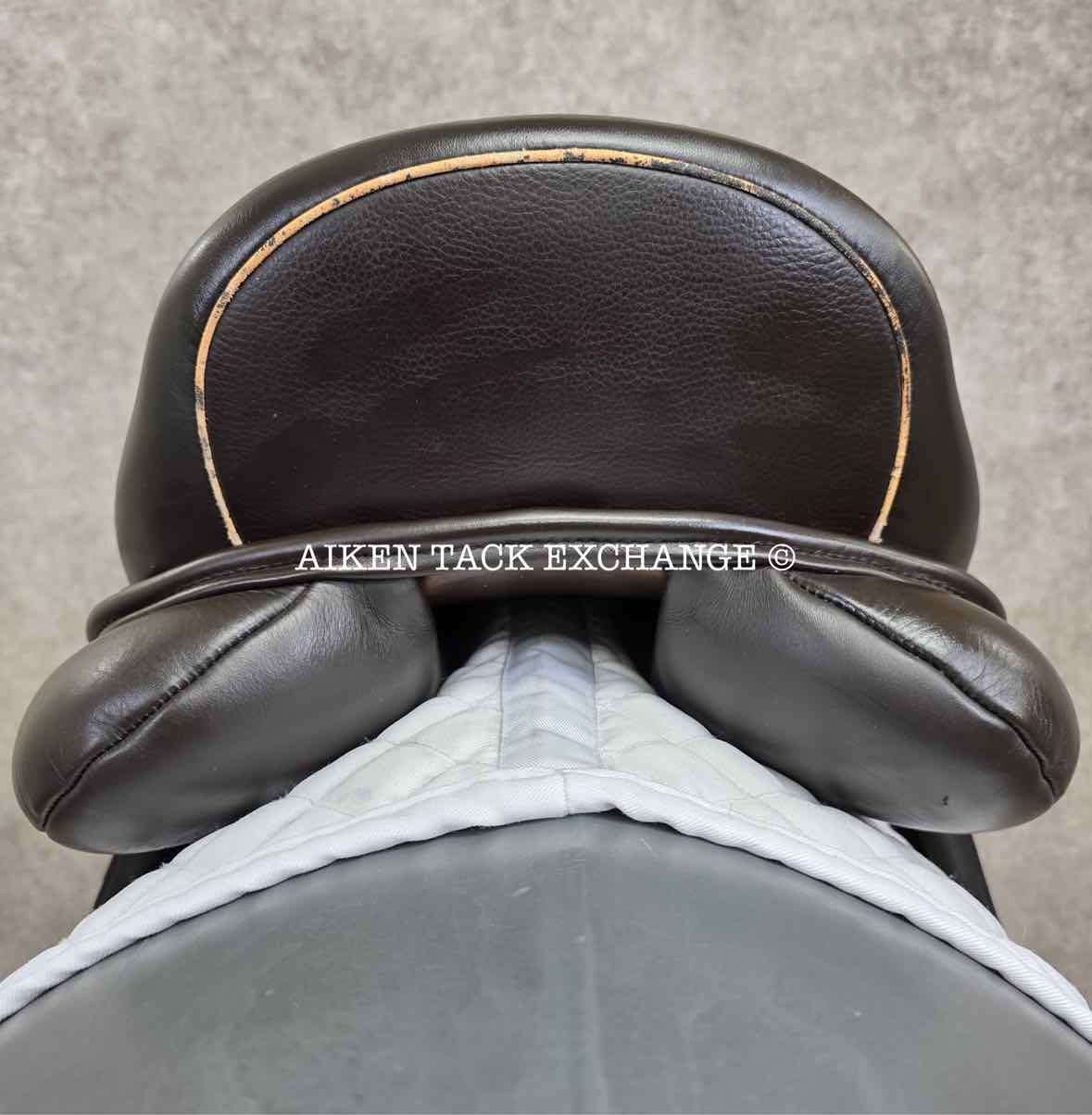 2019 Custom Saddlery Wolfgang Omni Monoflap Dressage Saddle, 17" Seat, Adjustable Tree, Wool Flocked Panels