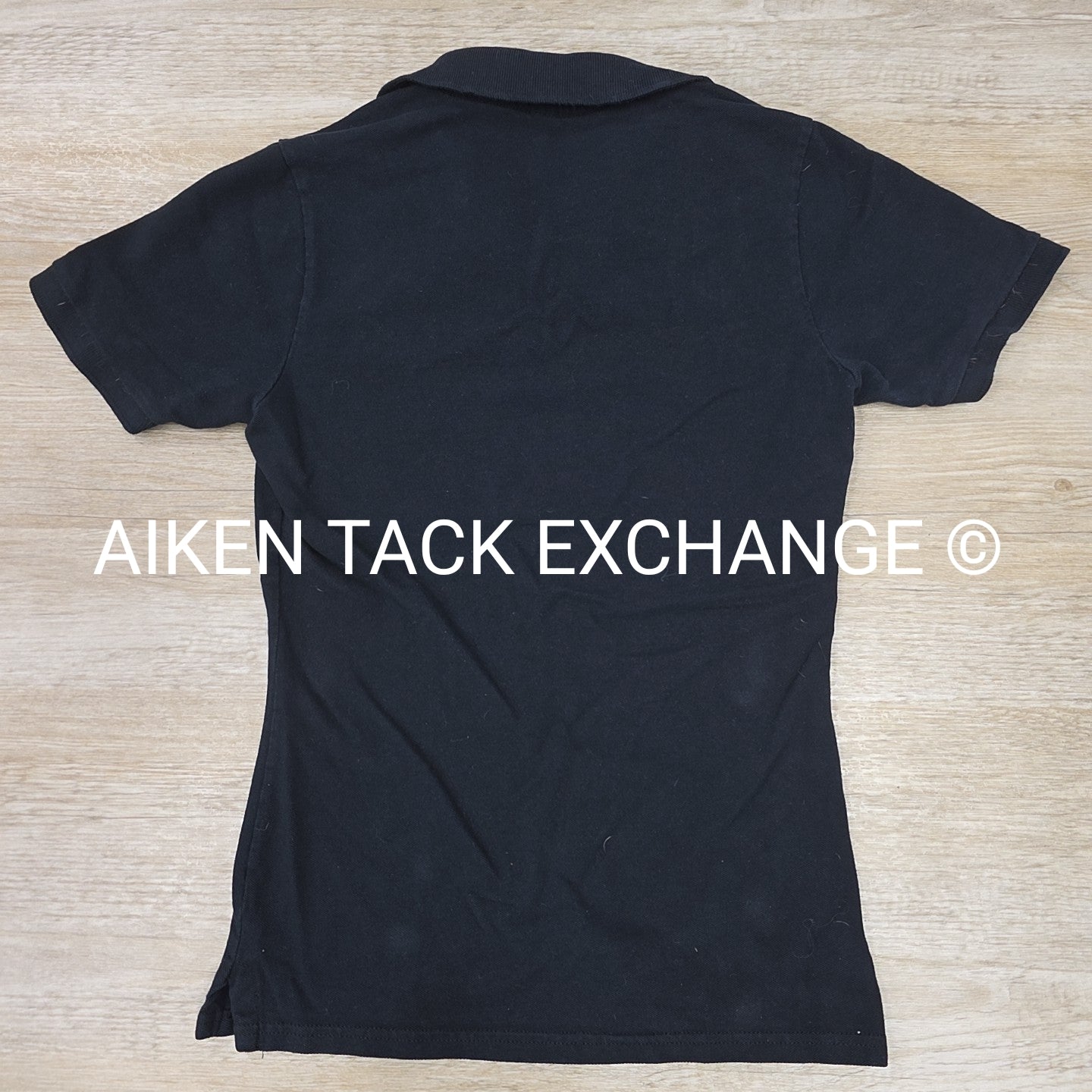 Short Sleeve Collared Polo Shirt with ATE Logo, Women's Size Small