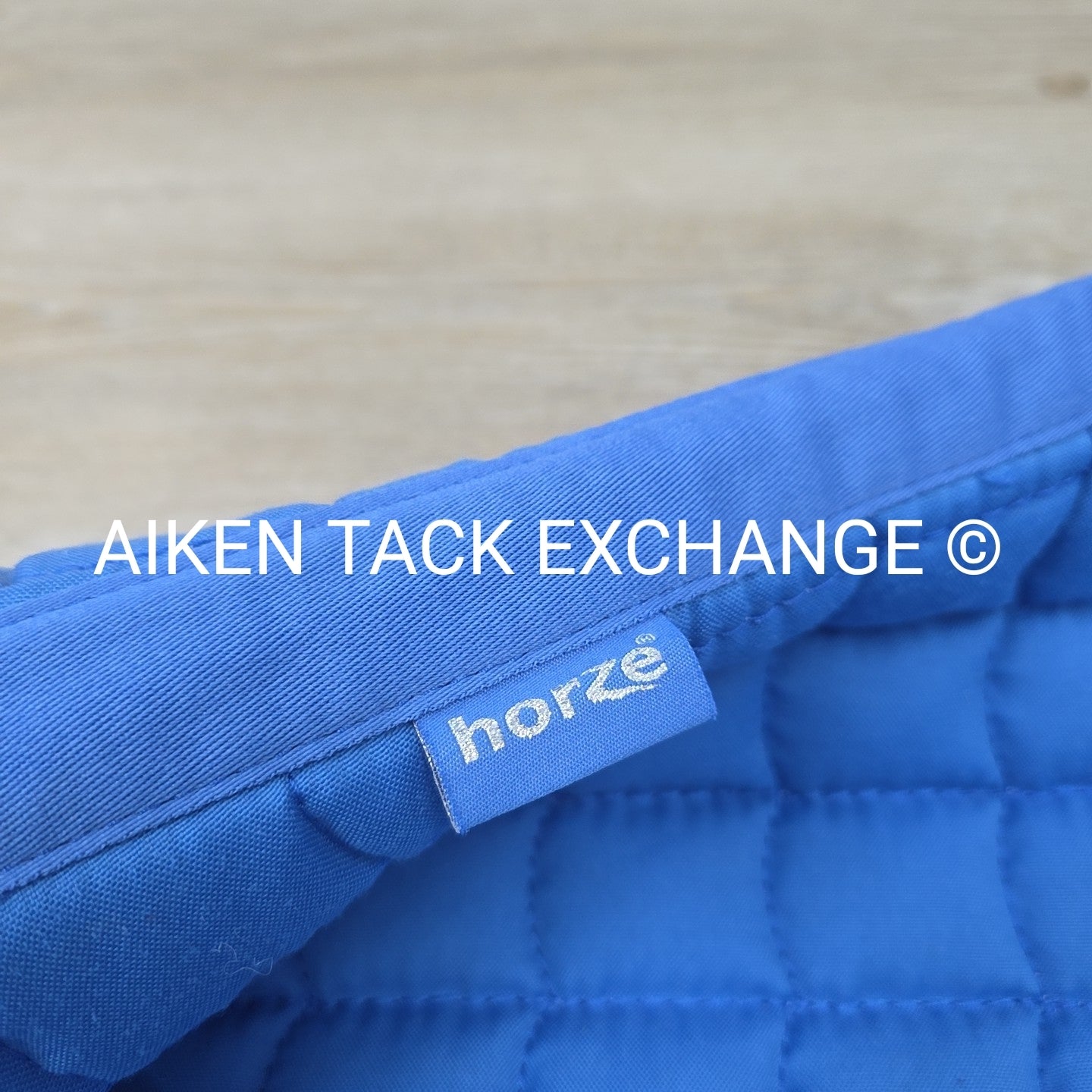 Horze All Purpose Saddle Pad, Blue/Silver, Size Full