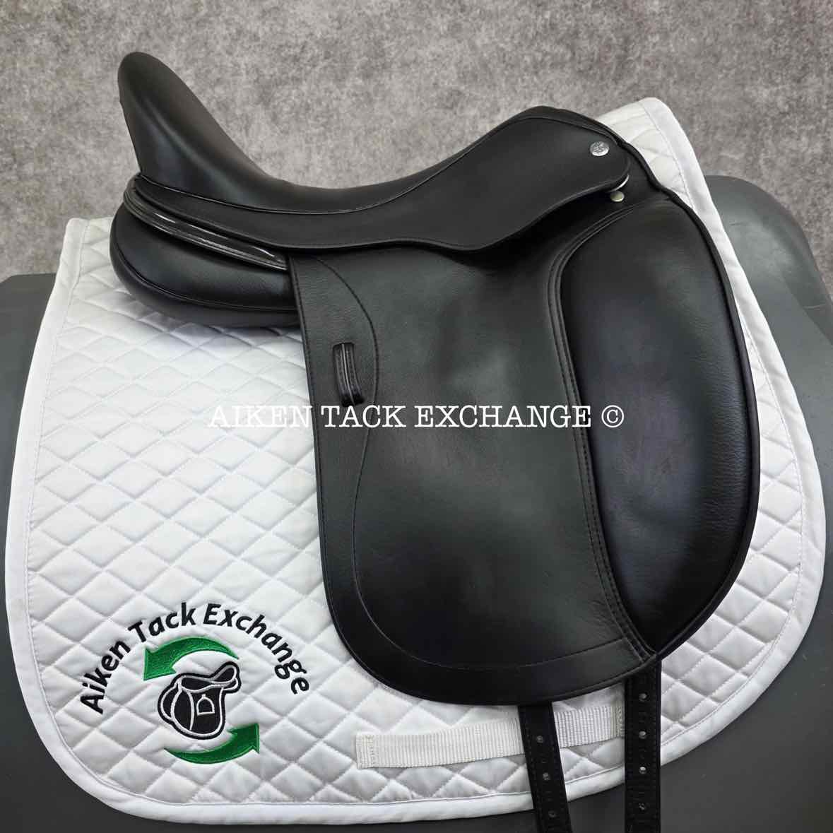 2020 Patrick Juno Monoflap Dressage Saddle, 17.5" Seat, Medium Wide Tree, Wool Flocked Panels