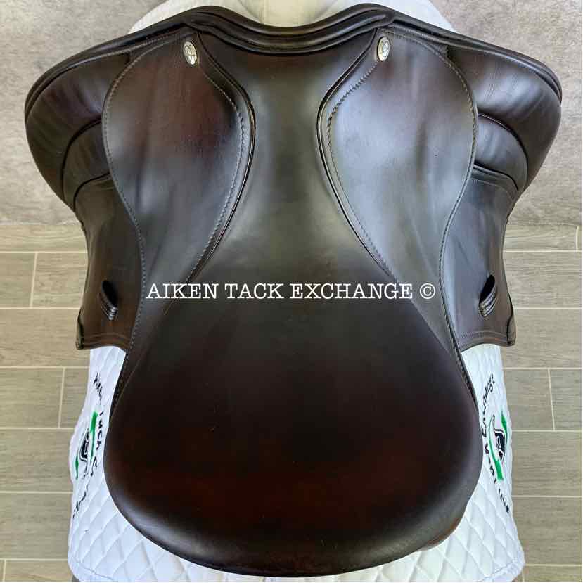 **SOLD** Ryder Legacy Dressage Saddle, 17" Seat, Short Flap, Wide Tree, Wool Flocked Panels