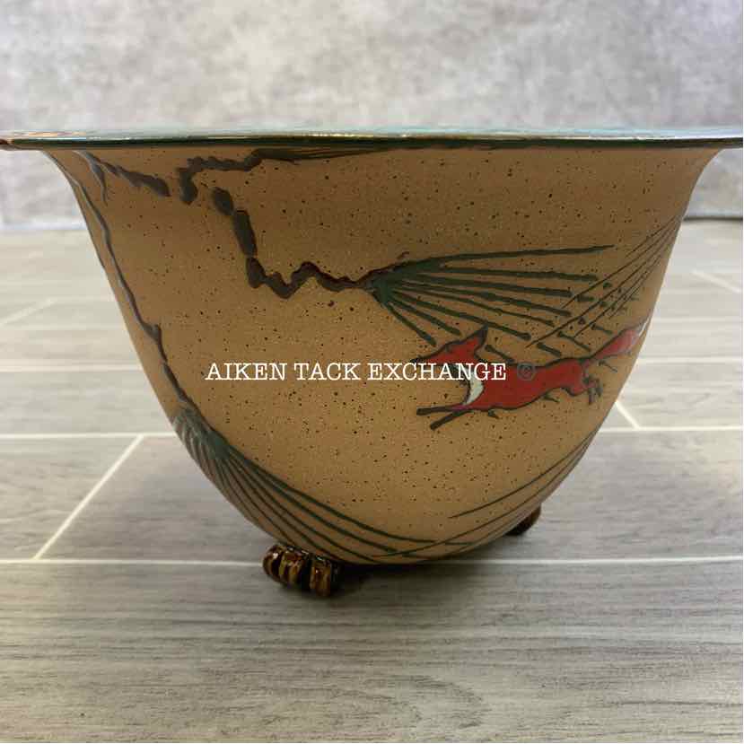 Ceramic Bowl with Fox Scene