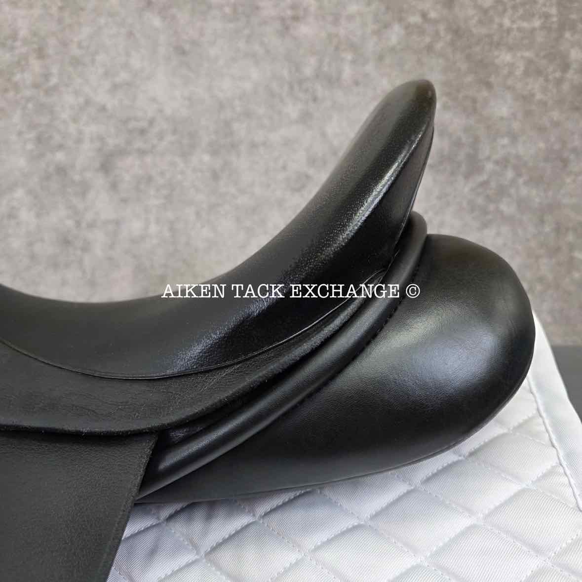 SDL Lemke Buffalo Deluxe Dressage Saddle, 17.5" Seat, MW Tree, Wool Flocked Panels