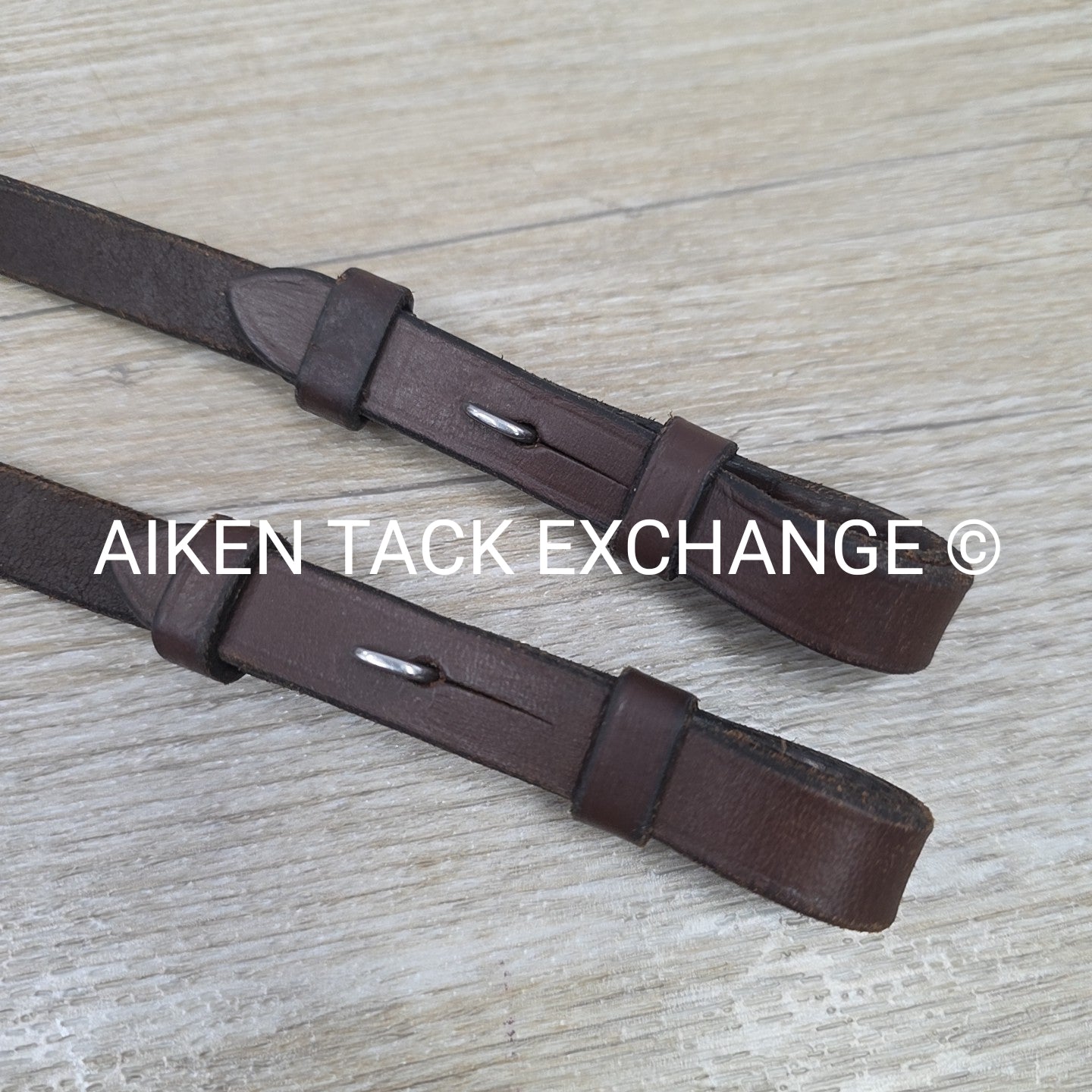 Plain Laced Reins, Brown, 58"