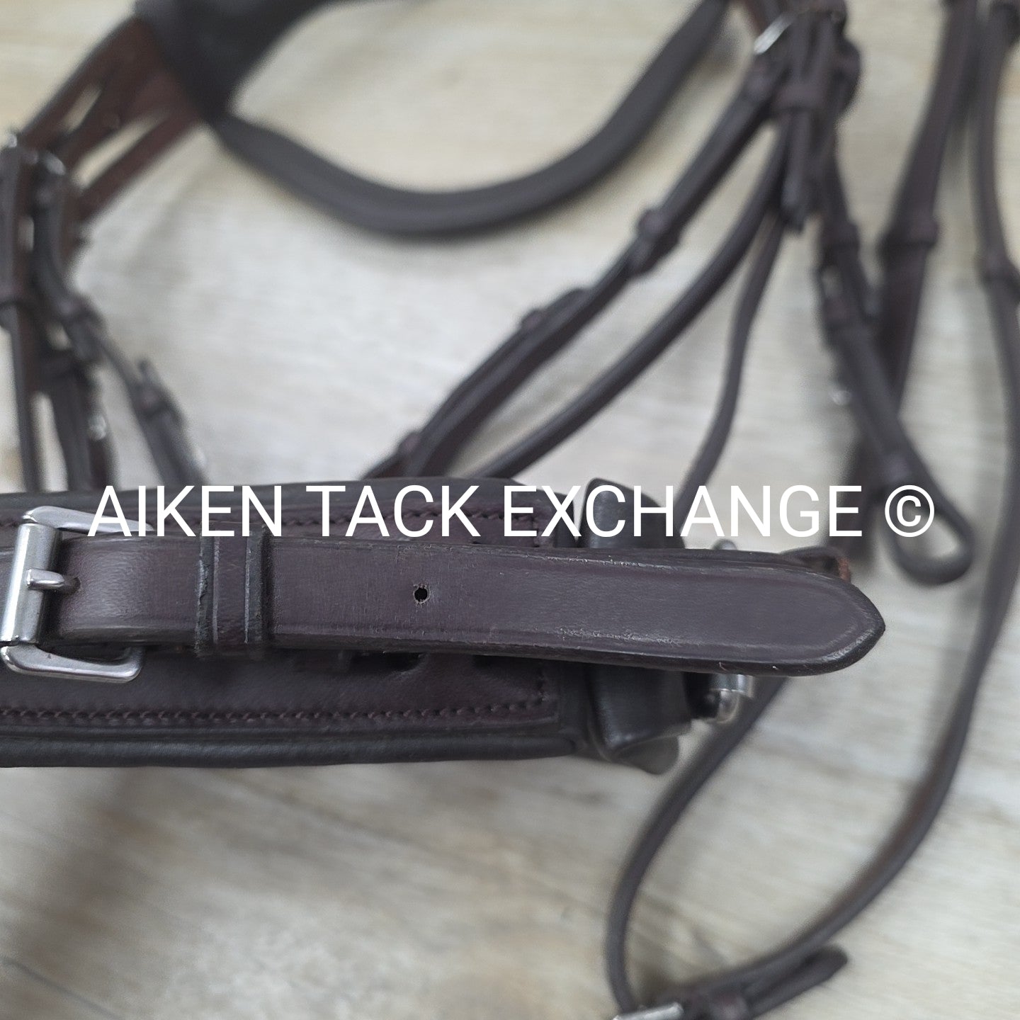 Excelle Monocrown Double Weymouth Bridle with Both Reins, Brown, Size Cob