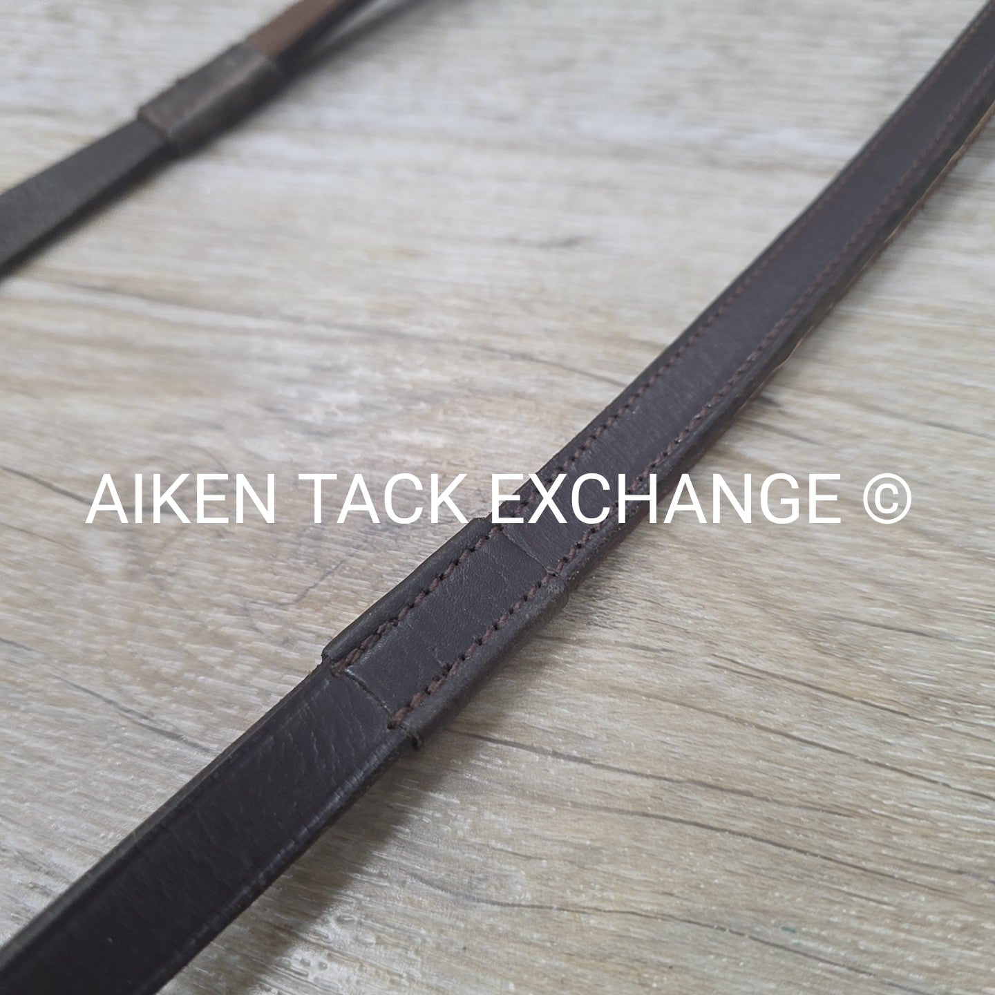 Leather Reins with Rubber Grip, Brown, 55"