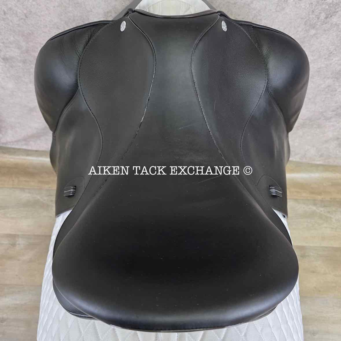 2020 Patrick Juno Monoflap Dressage Saddle, 17.5" Seat, Medium Wide Tree, Wool Flocked Panels