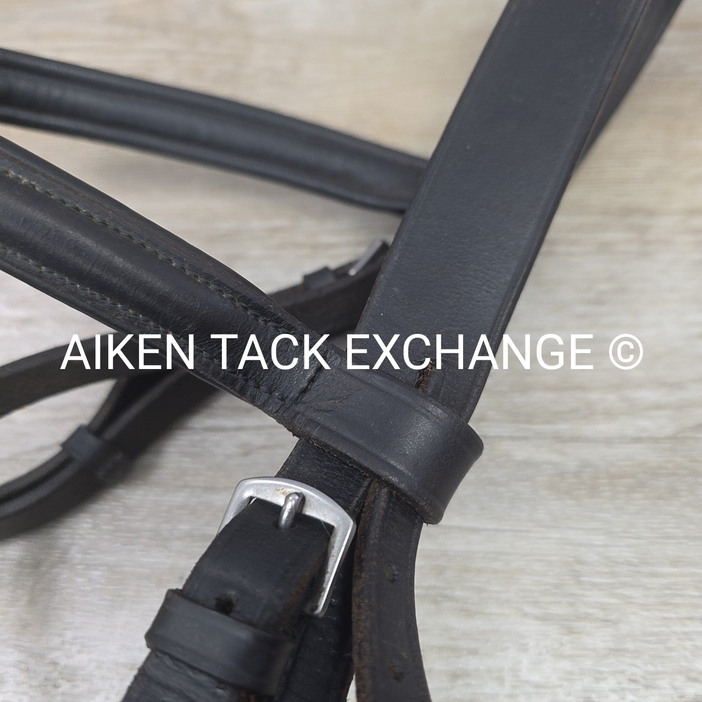 Plain Raised Bridle, Missing Flash Strap, No Reins, Oversize
