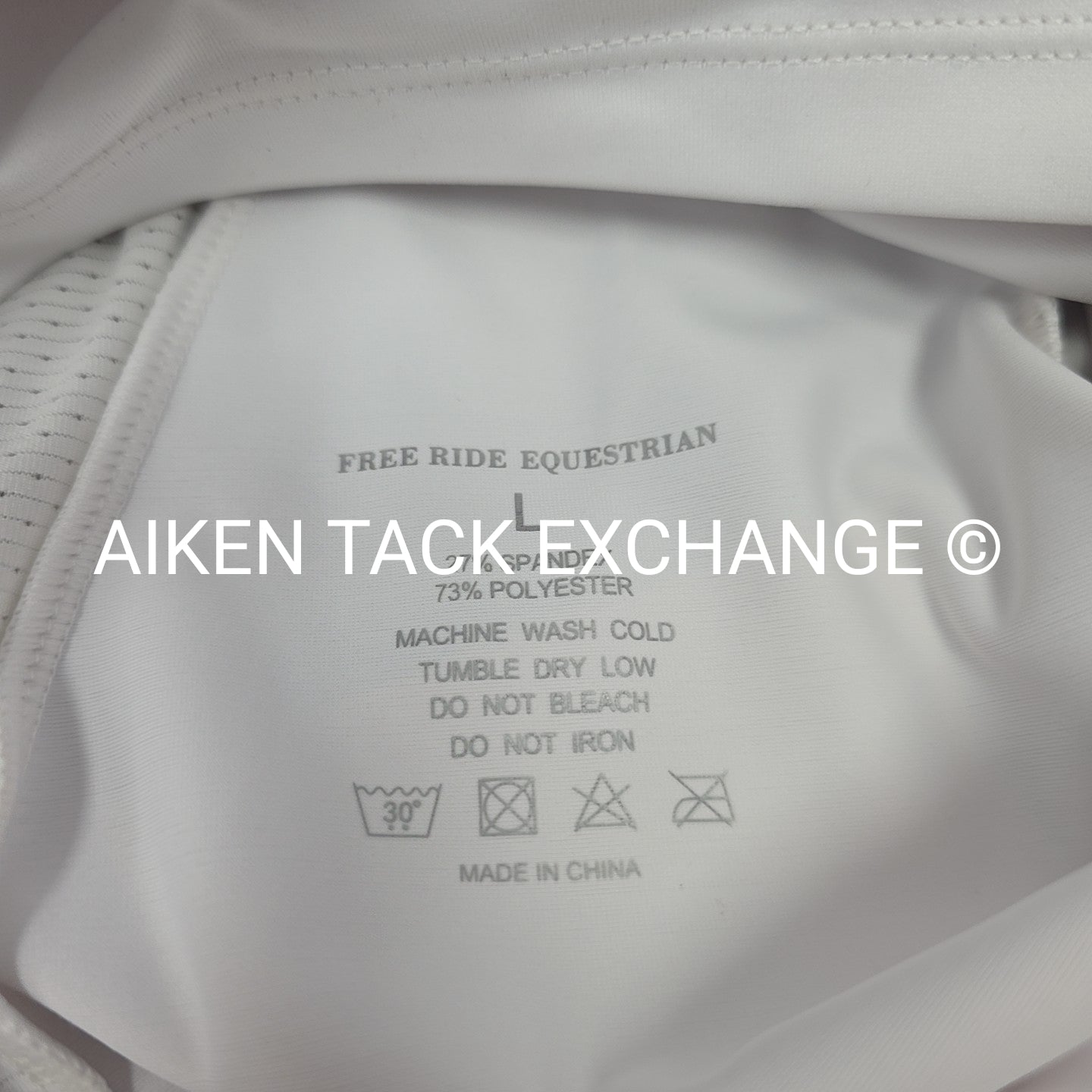 Free Ride Equestrian Devon Long Sleeve Show Shirt, Size Large