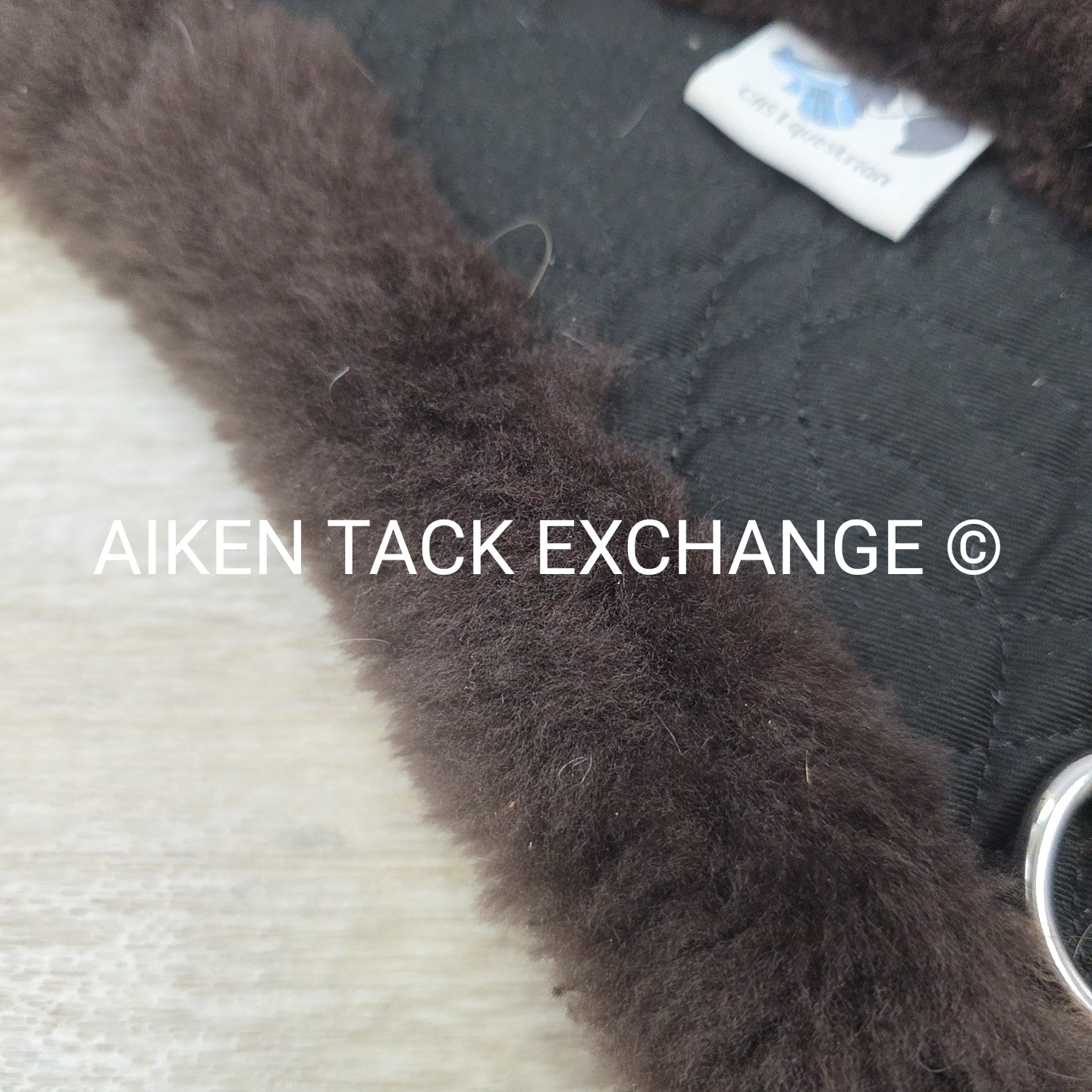 CAS Equestrian Sheepskin Cinch, Brown, 24"