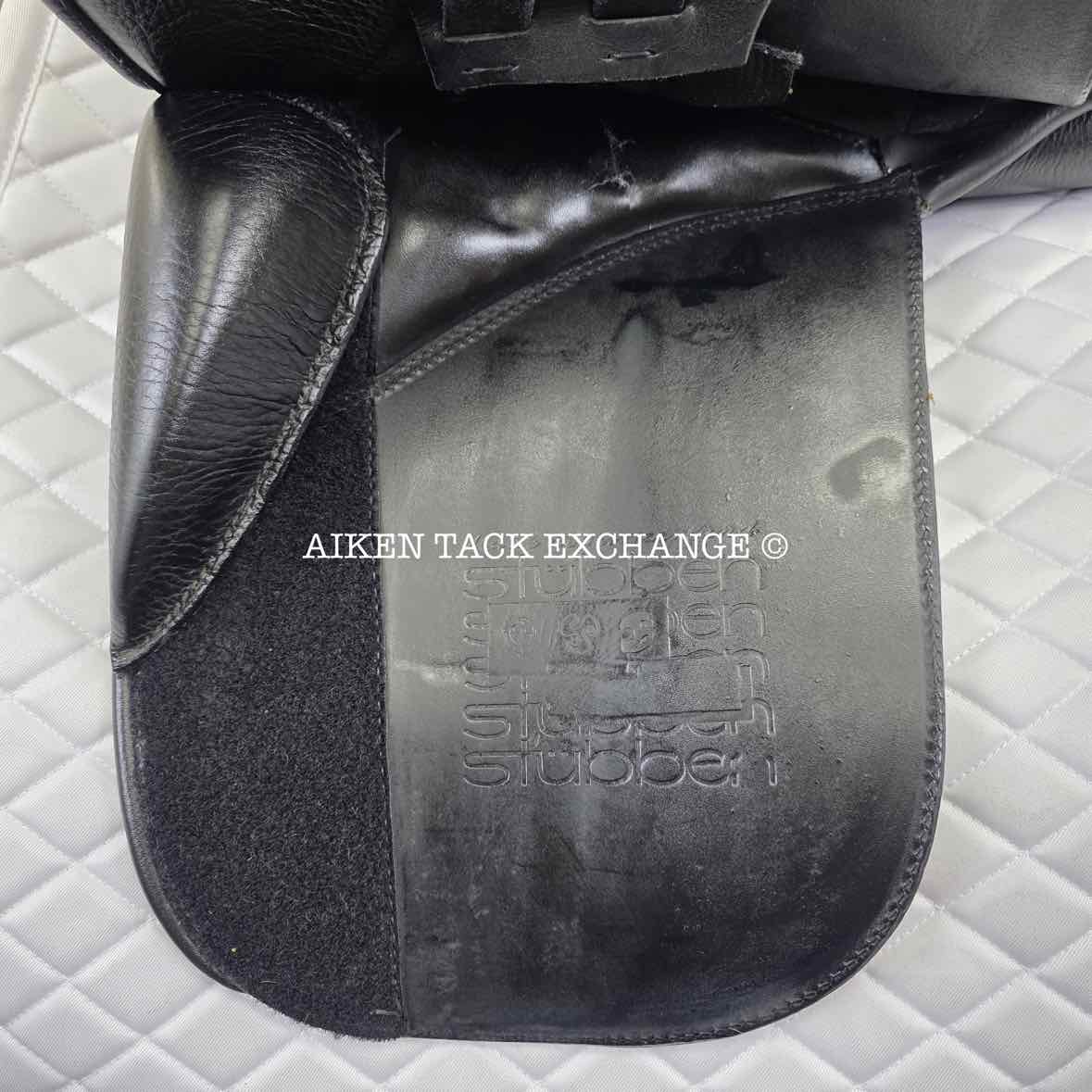 2017 Stubben Genesis Special Dressage Saddle, 17.5" Seat with Biomex, 27cm Tree - Narrow, Wool Flocked Panels