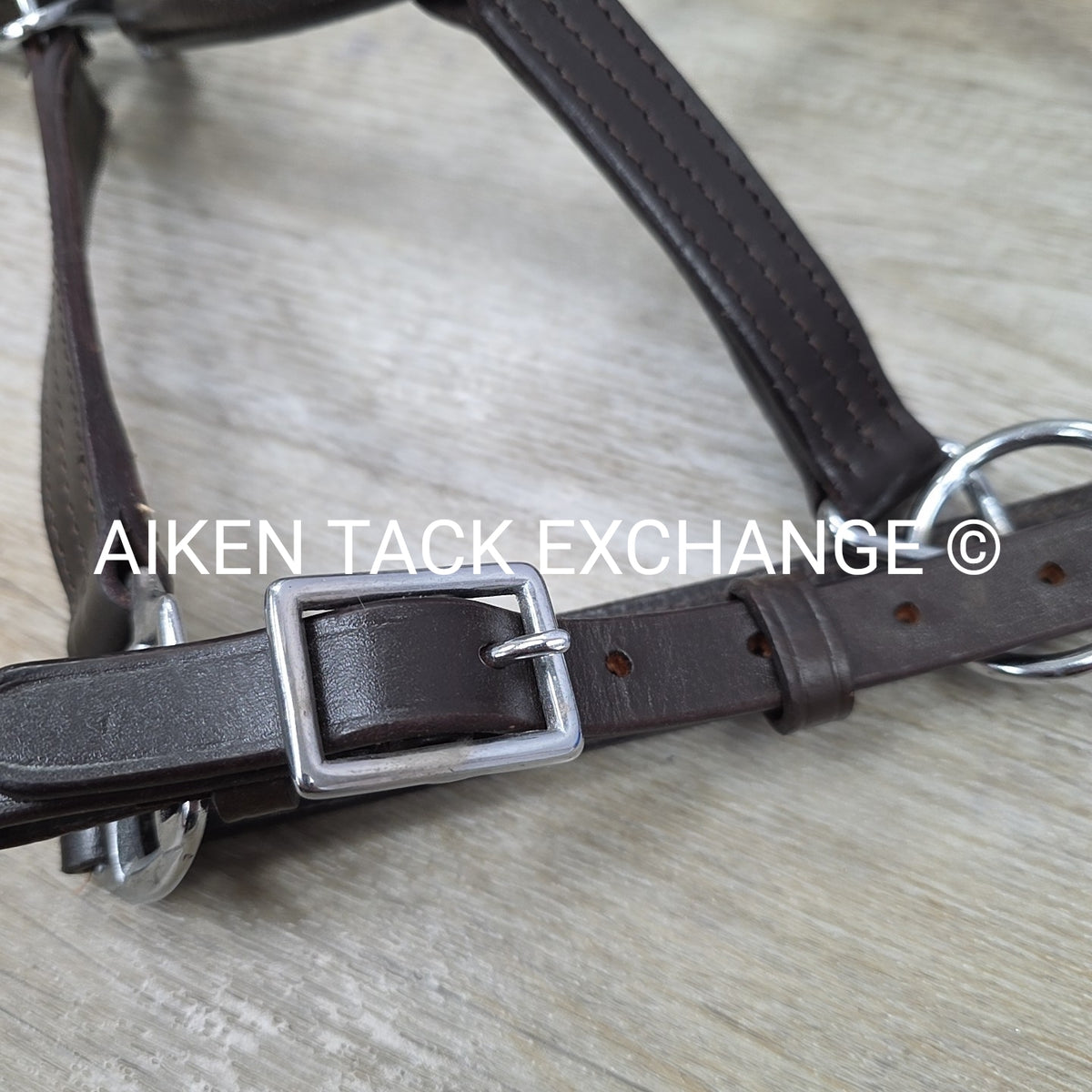 Leather Halter, Brown, Size Full