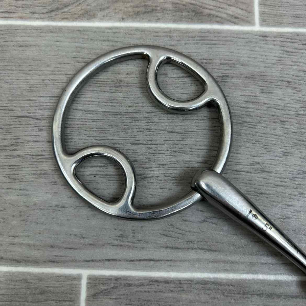 Korsteel Single Joint Beval Loop Gag Bit 5"
