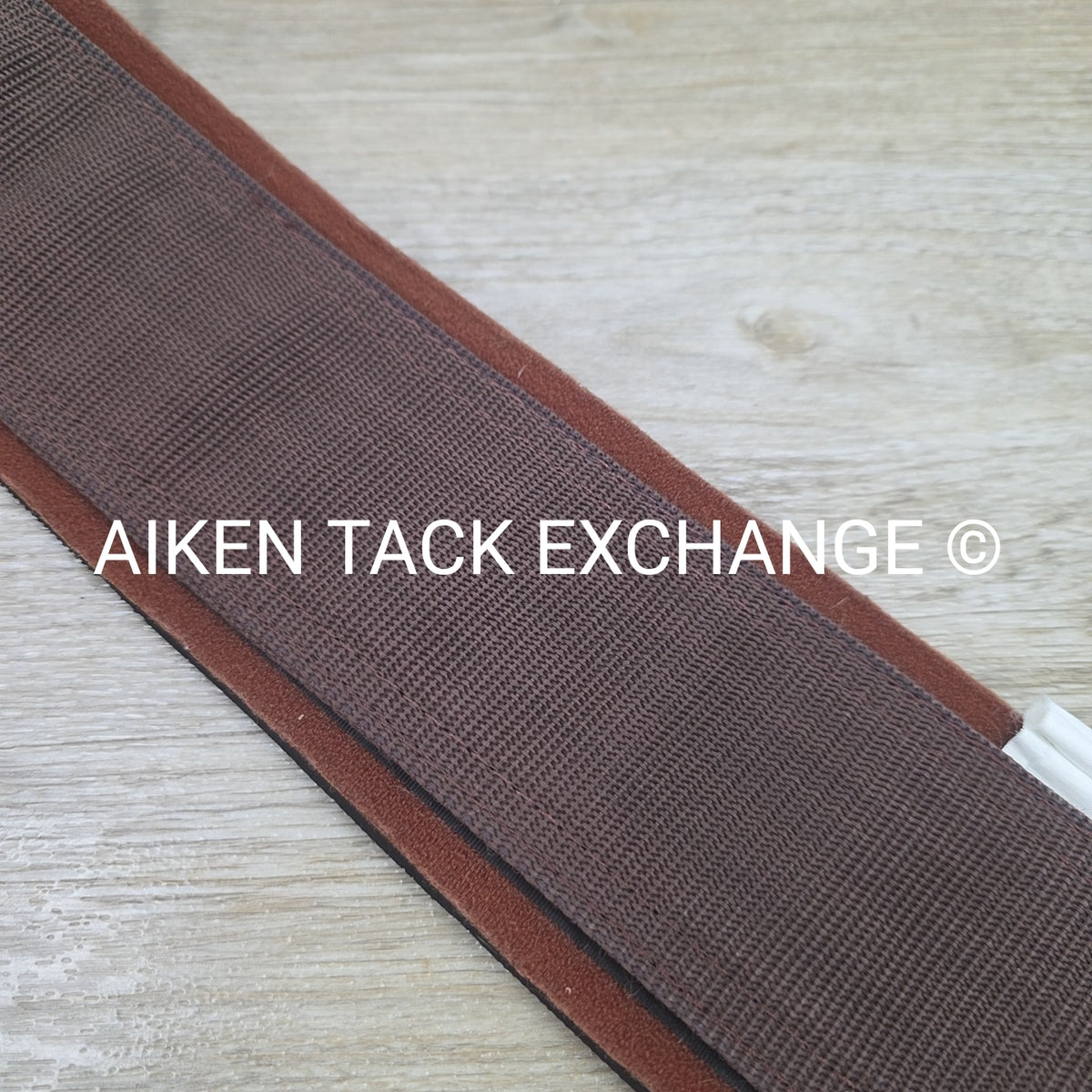 Neoprene Lined Double End Elastic Girth, Brown, Size 54"