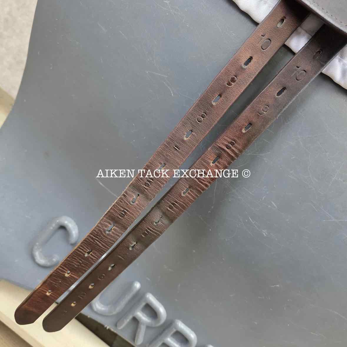 **SOLD** 2023 Prestige X-Advanced K Monoflap Jump Saddle, 18" Seat, 35 Tree - MW/W, Wool Flocked Panels