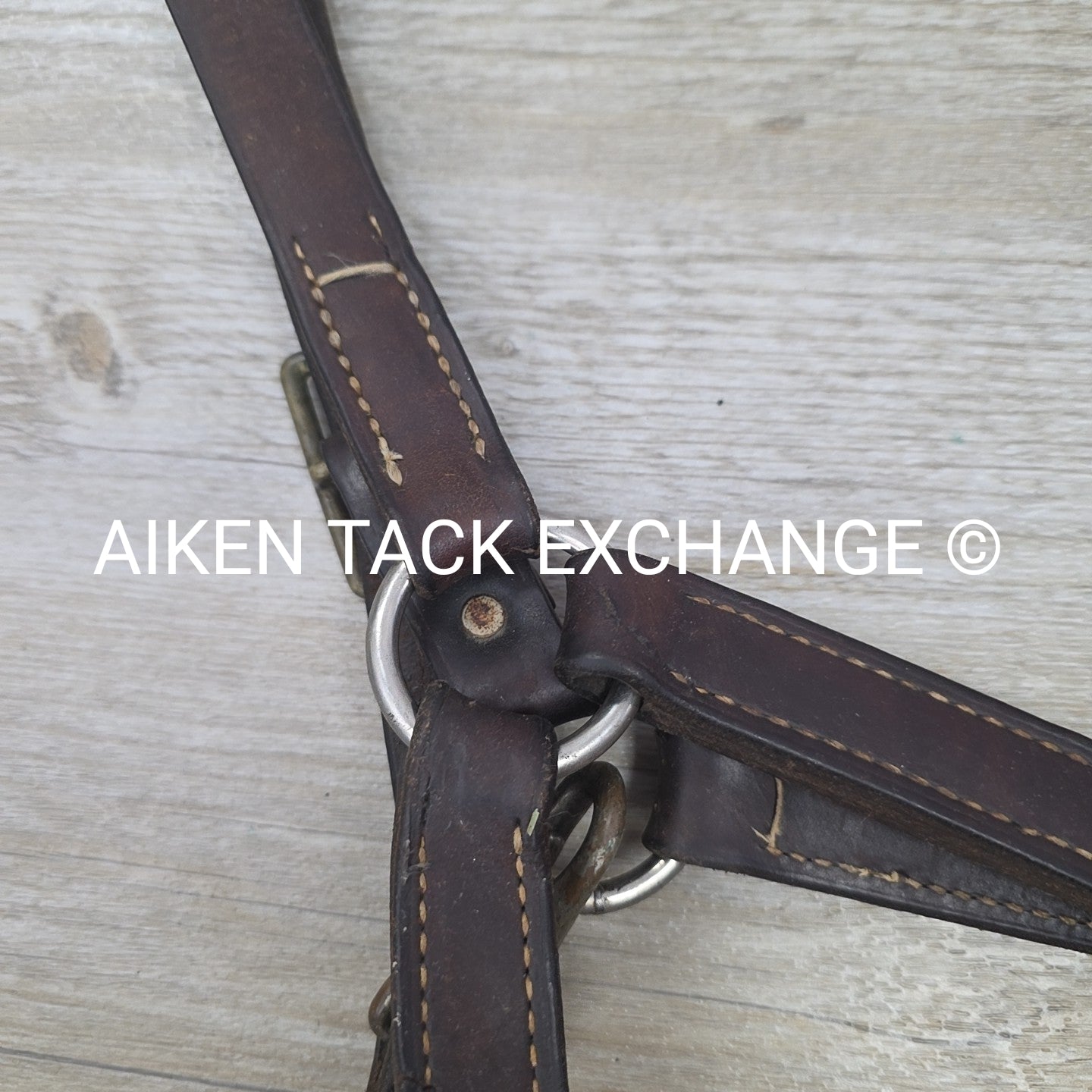 BARGAIN BUNDLE: 2 Leather Halters, Brown, Size Full