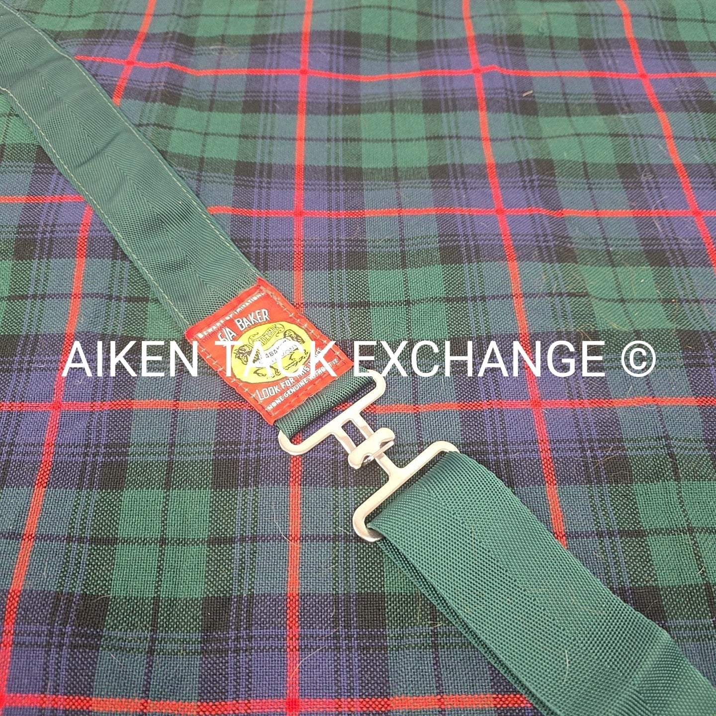 5/A Baker Original Tartan Plaid Stable Sheet, Size 72"