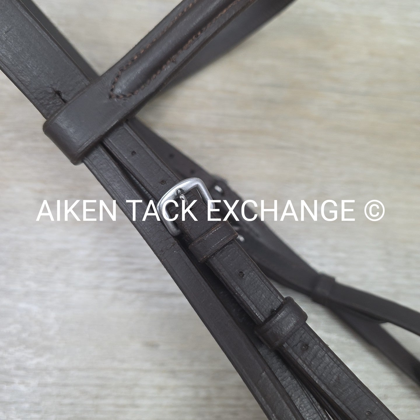 Plain Raised Bridle, No Reins, Brown, Size Full