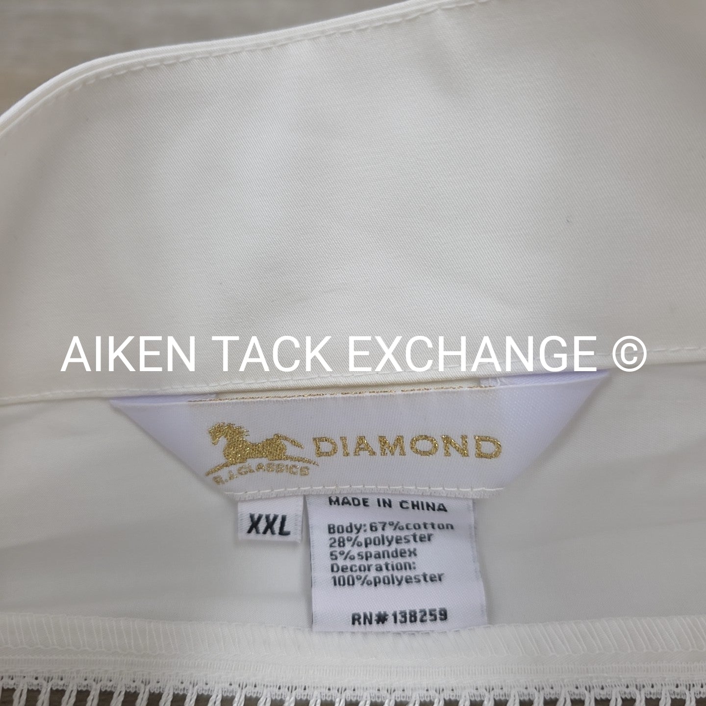 RJ Classics Diamond Collection Long Sleeve Show Shirt, Size XX-Large