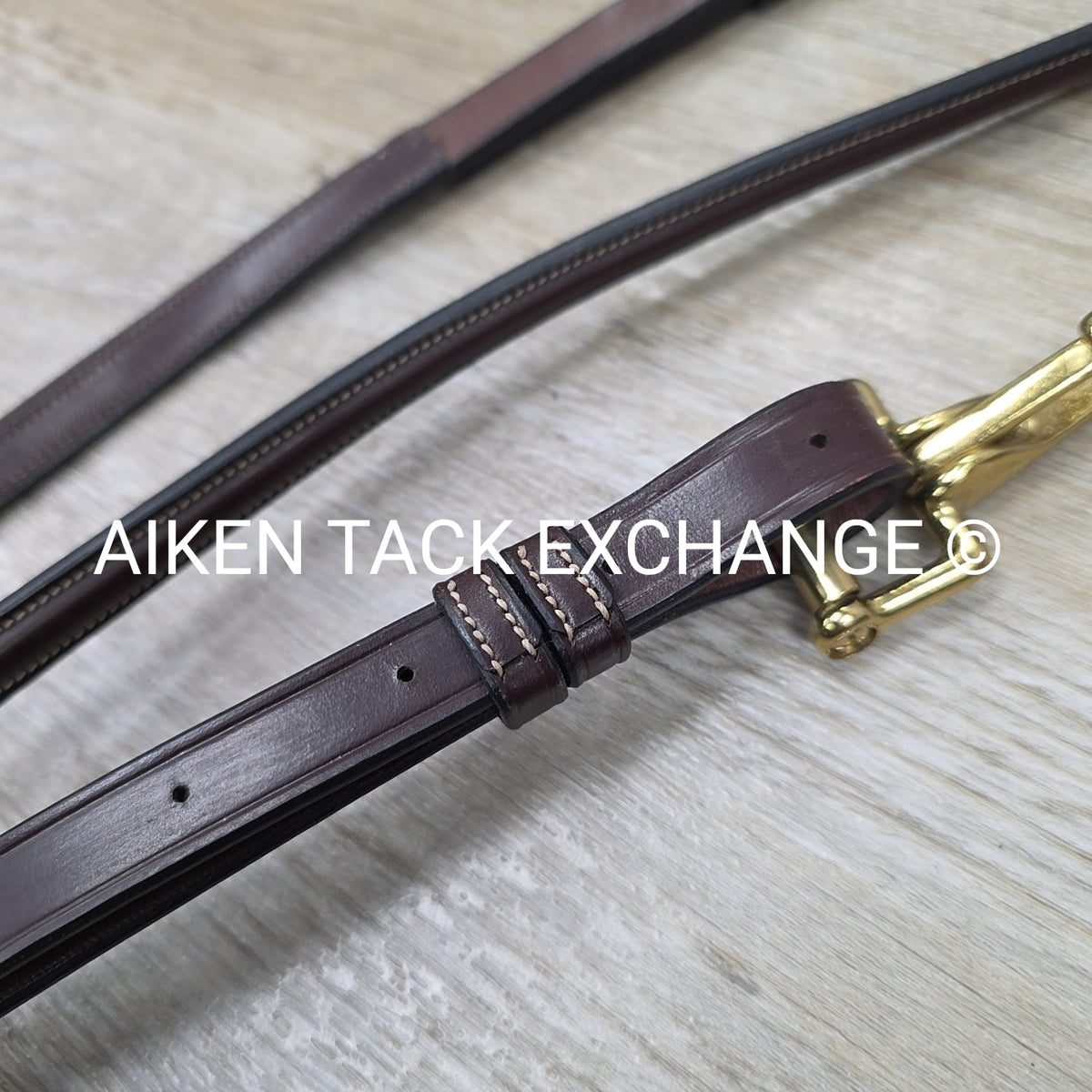 Fancy Stitched Standing Martingale, Brown, Size X-Full
