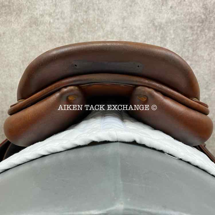 2002 Luc Childeric M Close Contact Jump Saddle, 17" Seat, 3 Flap, AO Tree - Medium Wide/Wide, Foam Panels