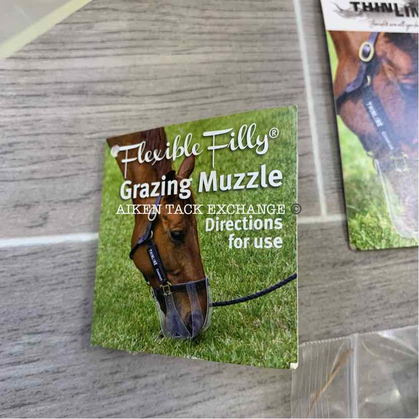 Thinline Flexible Filly slow Feed Grazing Muzzle, Size Full