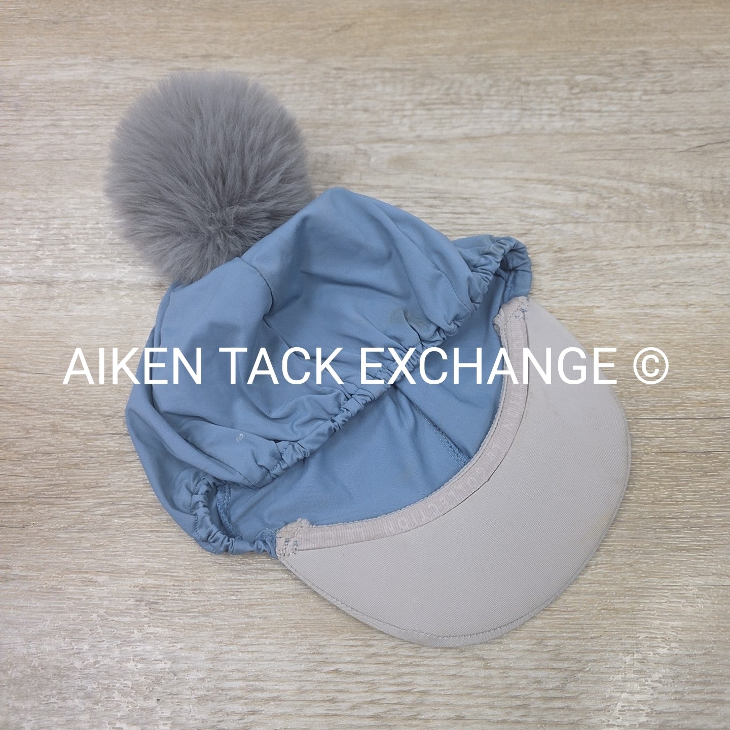 LeMieux Pom Silk Helmet Cover, Ice Blue