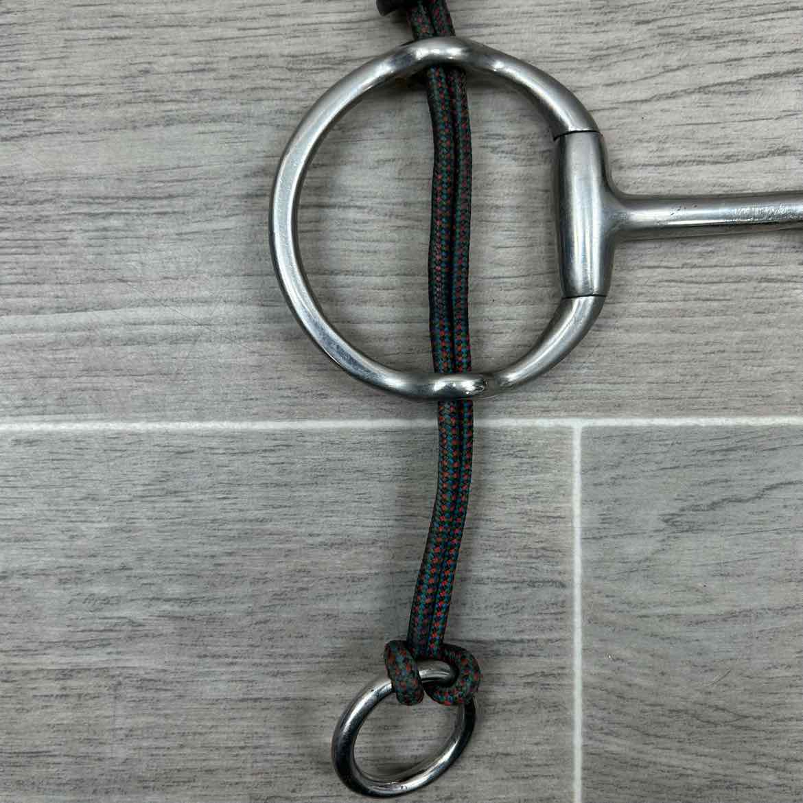 Korsteel Single Joint Eggbutt Gag Bit with Nunn Finer Rope Cheek Pieces, 5.5"