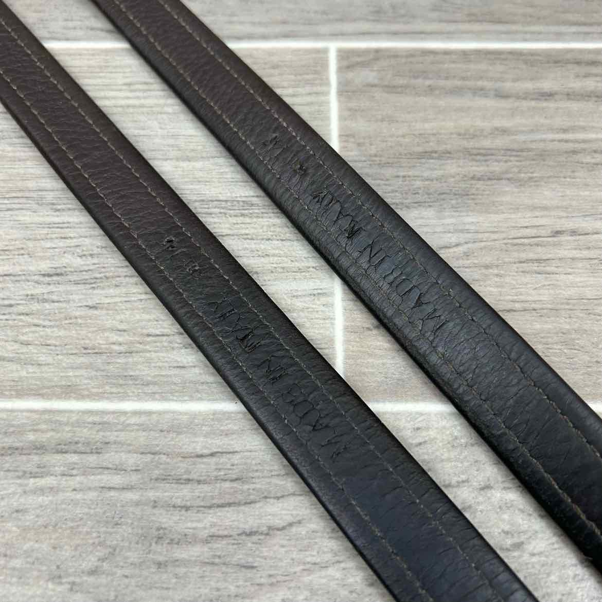 Prestige Stirrup Leathers, Brown, Size 57" (145)