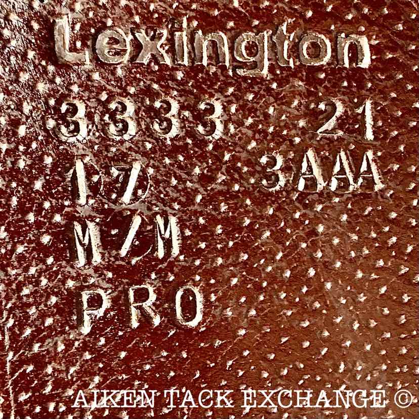 2021 Voltaire Lexington Monoflap Jump Saddle, 17" Seat, 3AAA Flap, Medium Tree, PRO Panels, Full Buffalo Leather