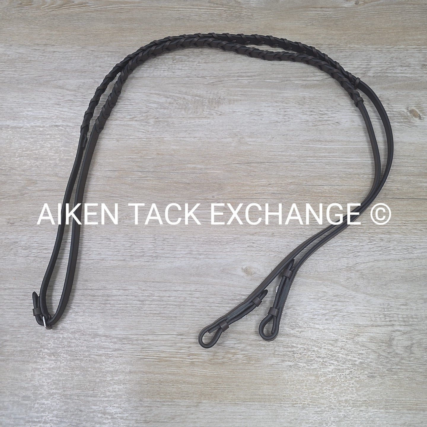 Plain Laced Reins, Brown, 53"