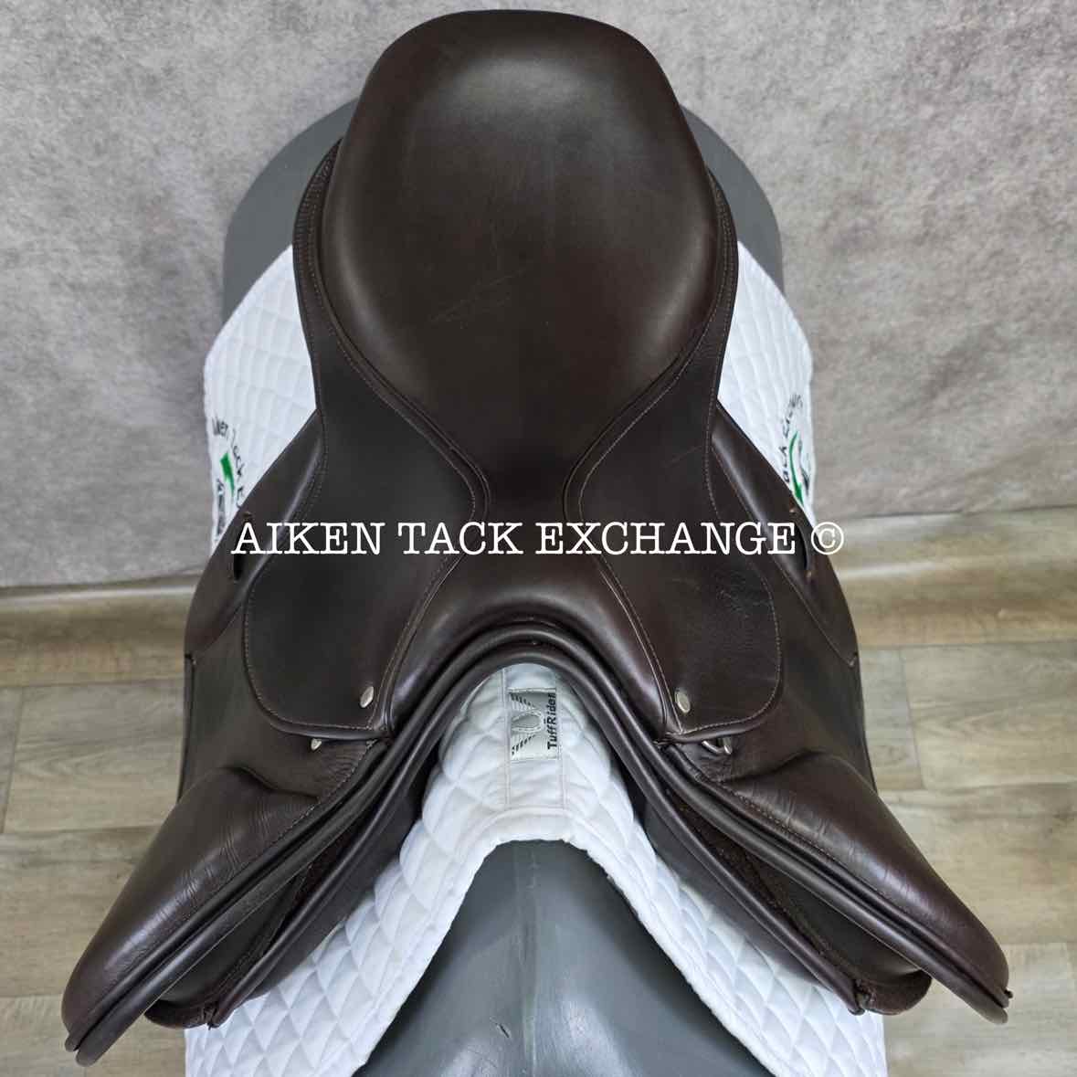 George Gullikson by Ryder Close Contact Jump Saddle, 17.5" Seat, Medium Tree, Wool Flocked Panels