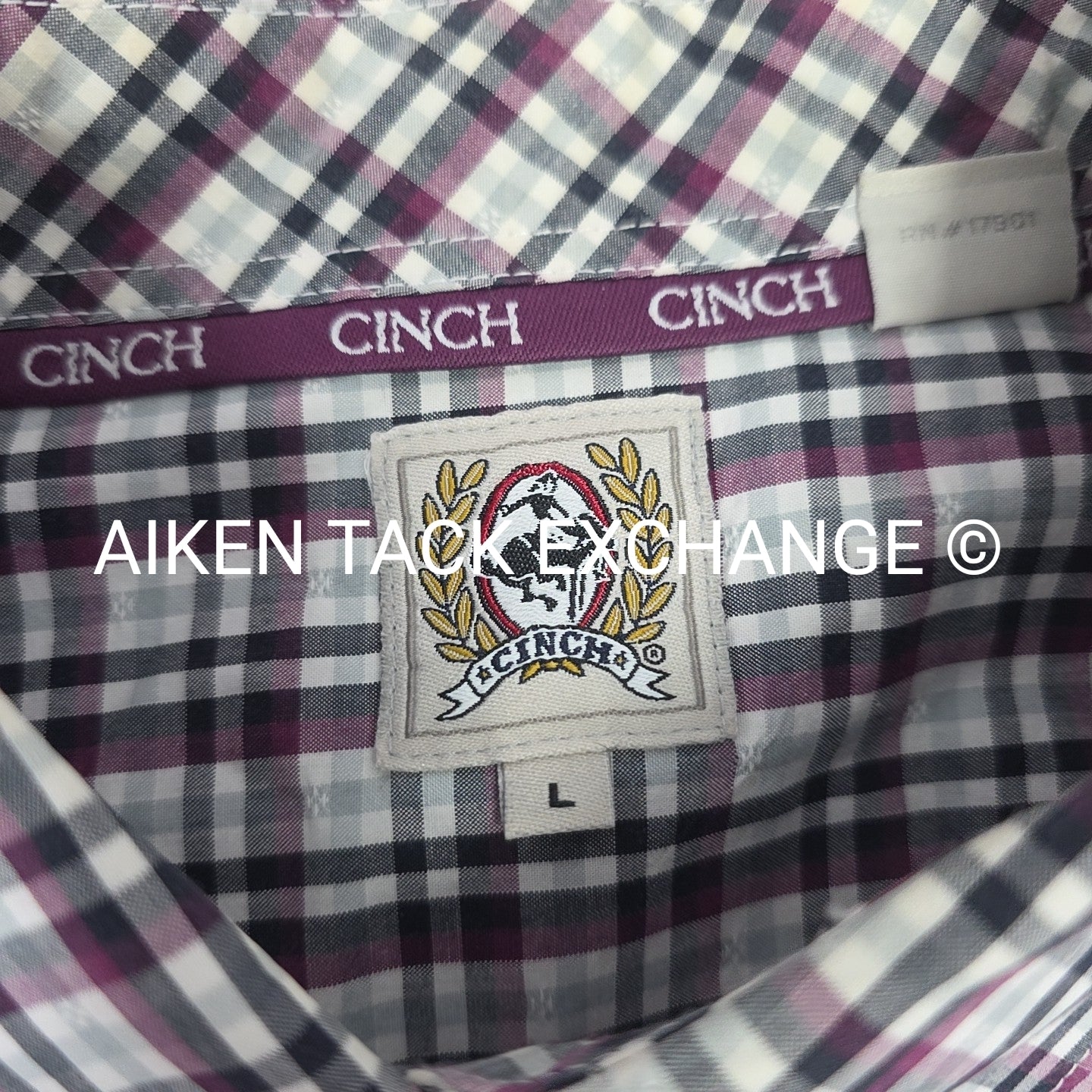 Cinch Long Sleeve Button Down Top, Size Large