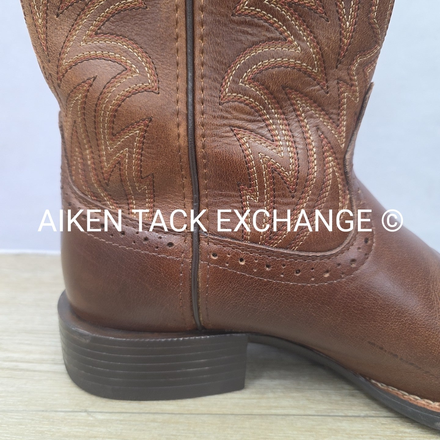 Ariat Sidebet Western Boots w/ Wide Square Toe, Men's 11.5D