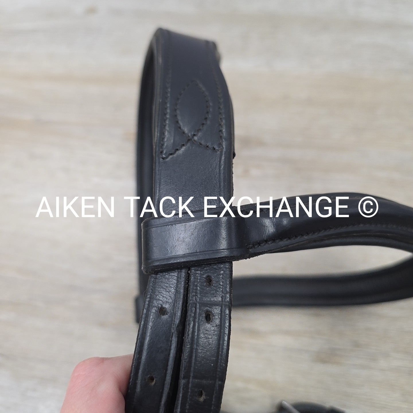SmartPak Wellfleet Anatomic Bridle with Reins, Black, Size Full