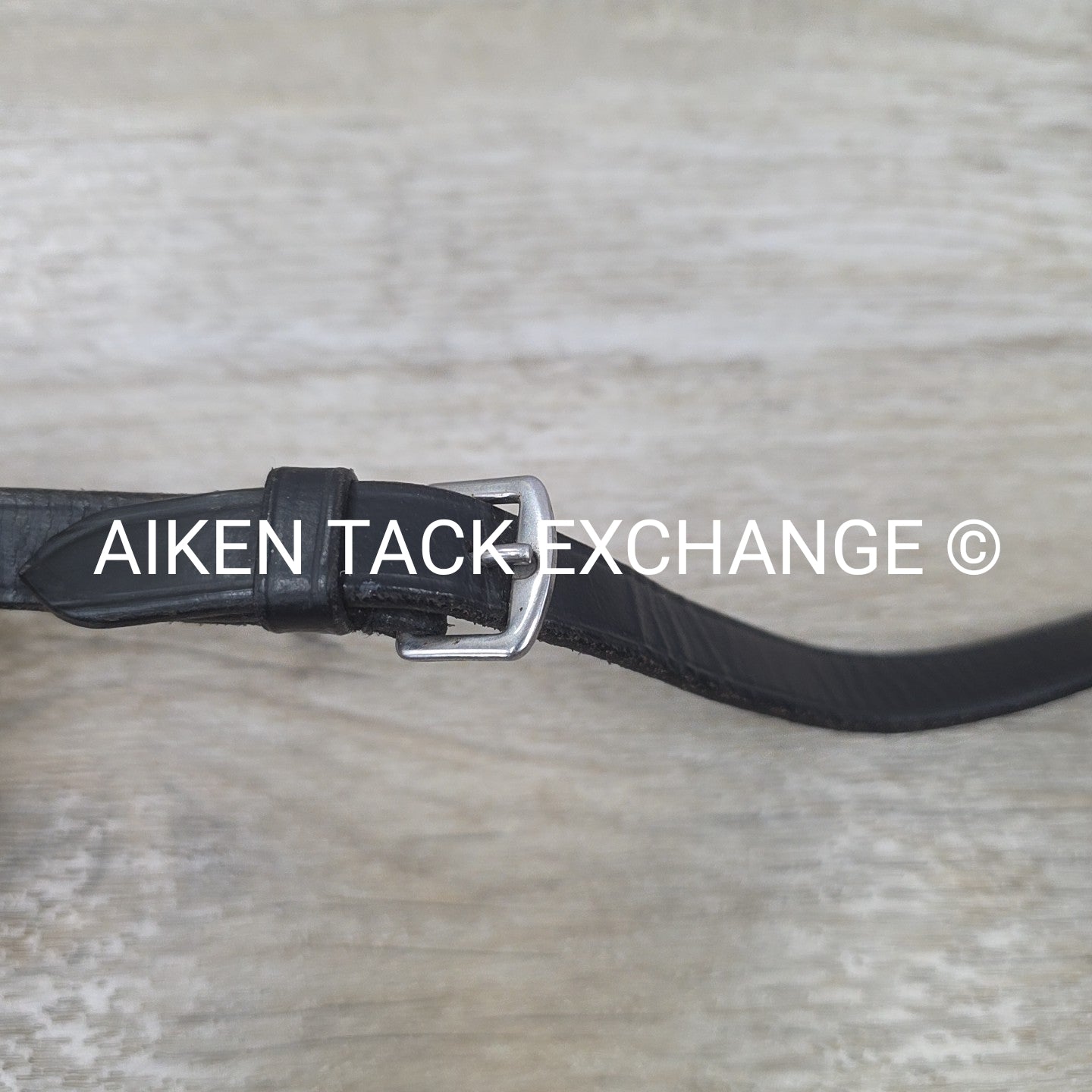 Flat Laced Reins, Black, 56"