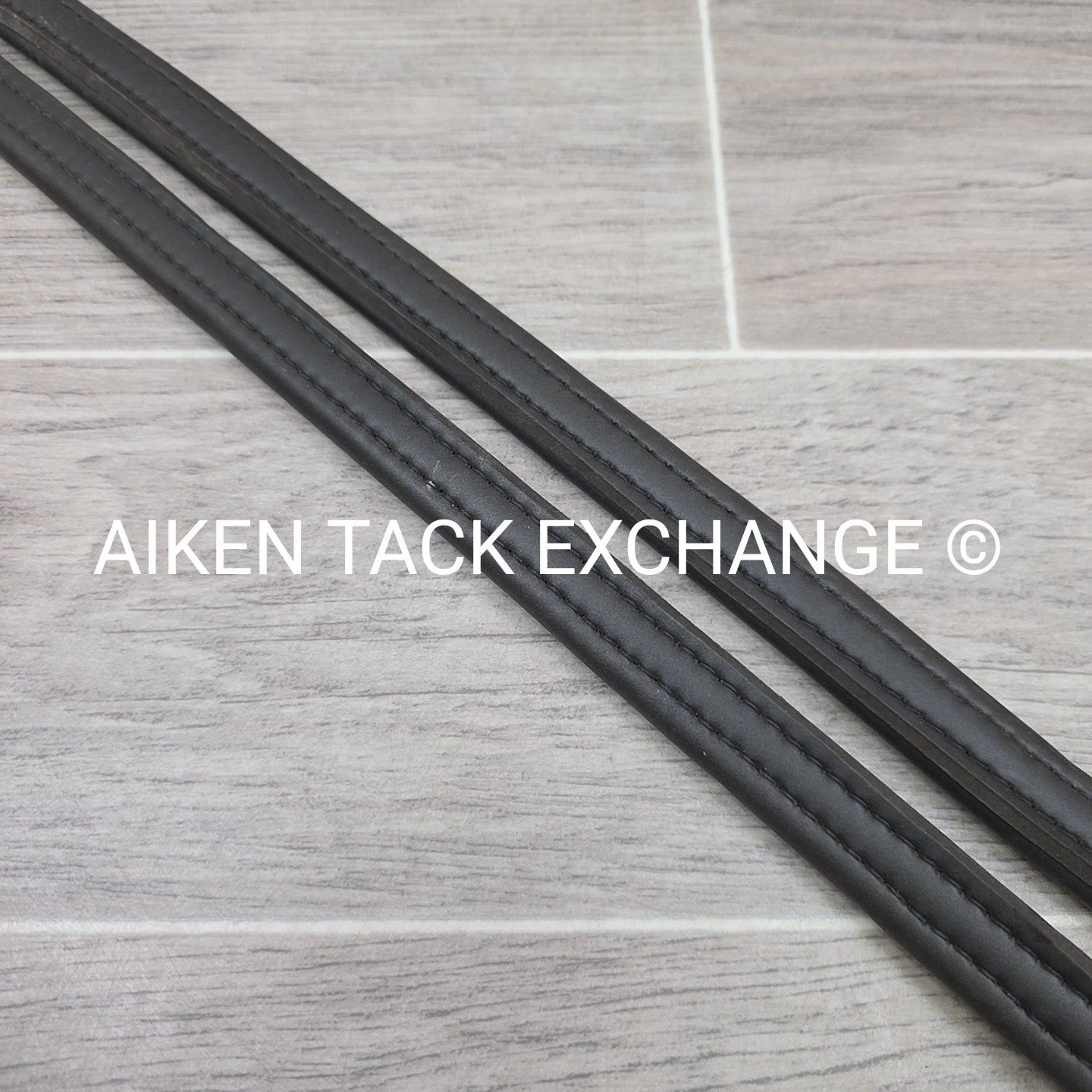 ThinLine Rubber Reins, Black, 60"