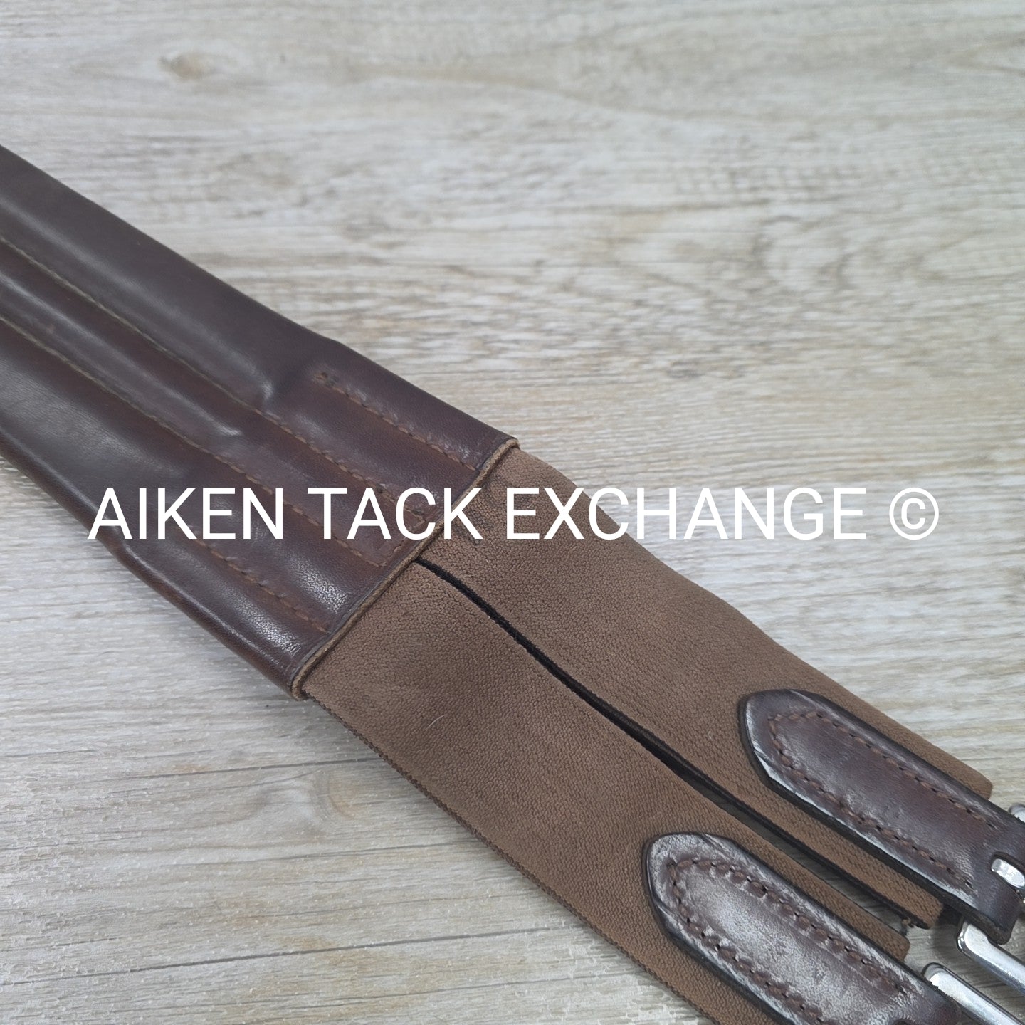 Leather Girth w/ Double Elastic, Size 64"