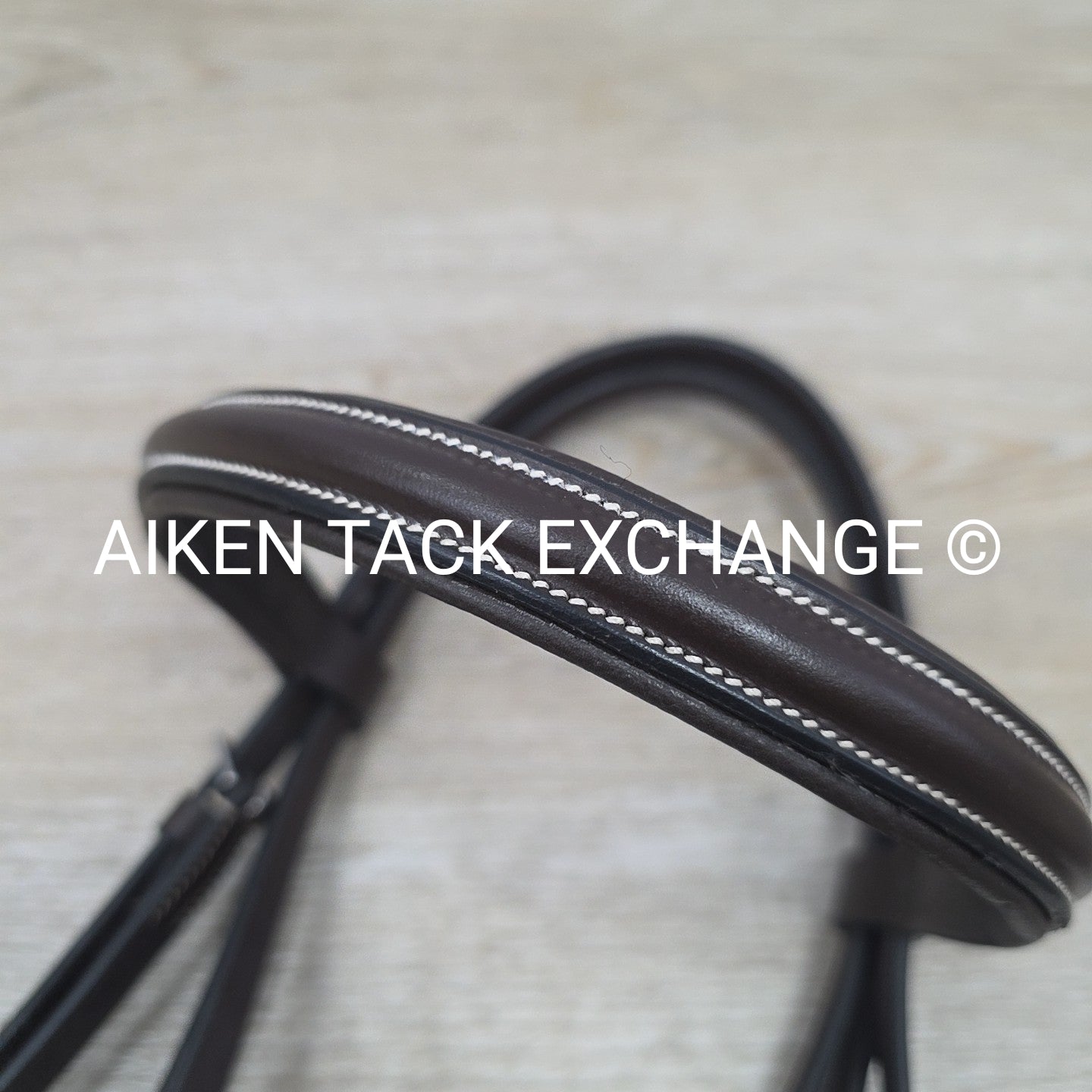 Pinnacle Padded Plain Raised Bridle with Laced Reins, Brown, Size Full