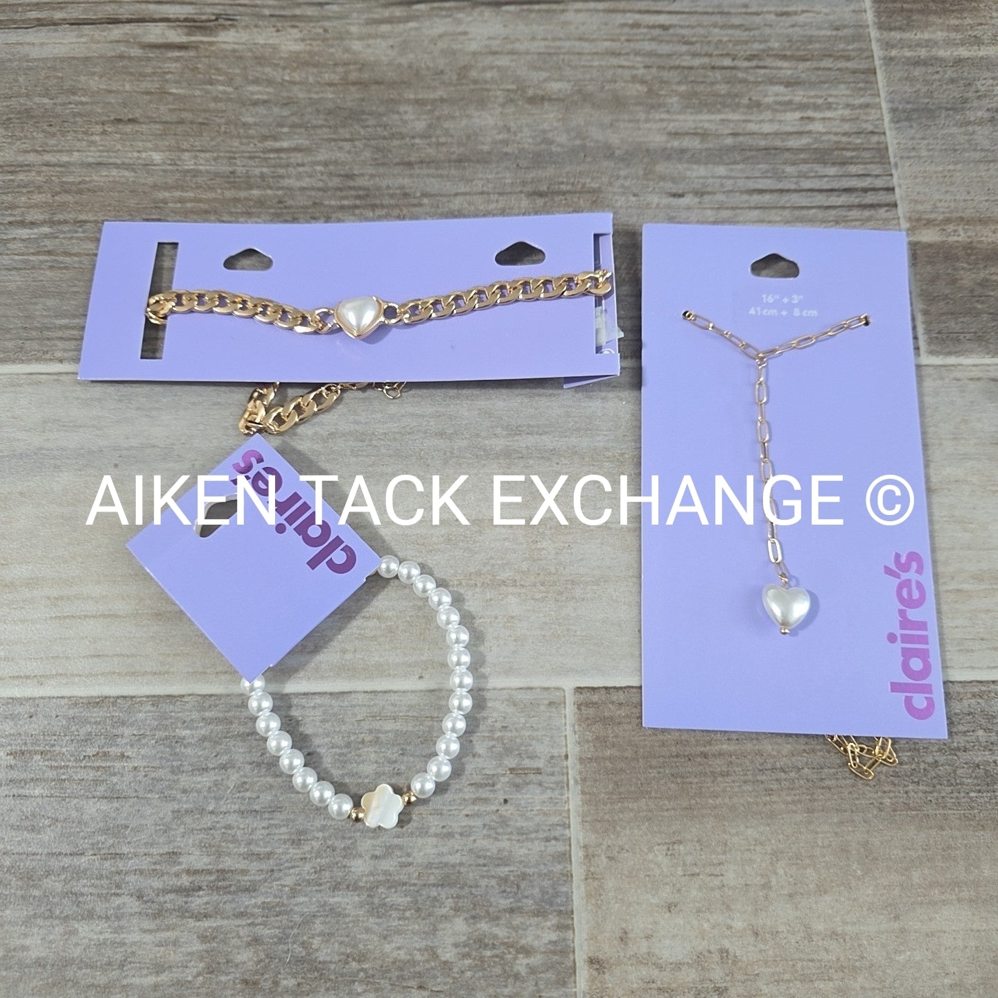 Claire's Jewelry Bundle - 1 Bracelet, 2 Necklaces